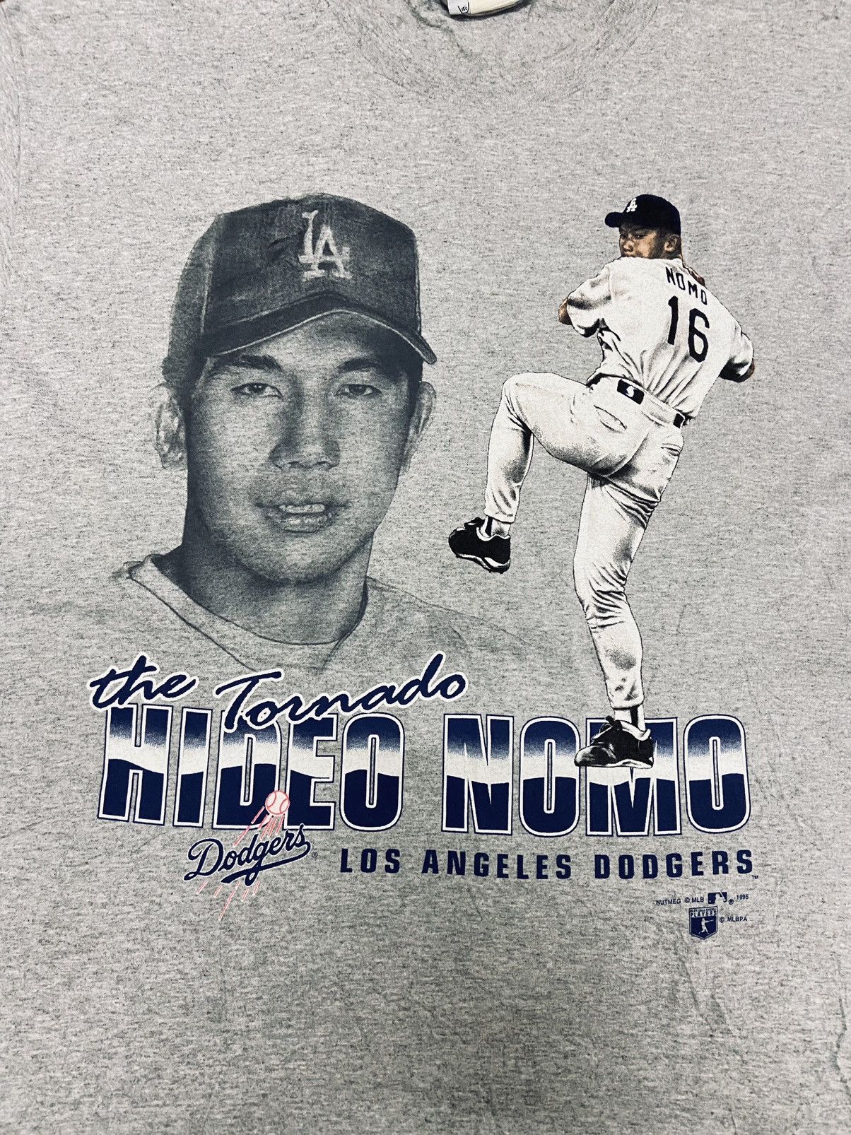 MLB × Vintage VINTAGE LA DODGERS THE TORNADO HIDEO NOMO TEE Size US XL / EU 56 / 4 - 14 Thumbnail