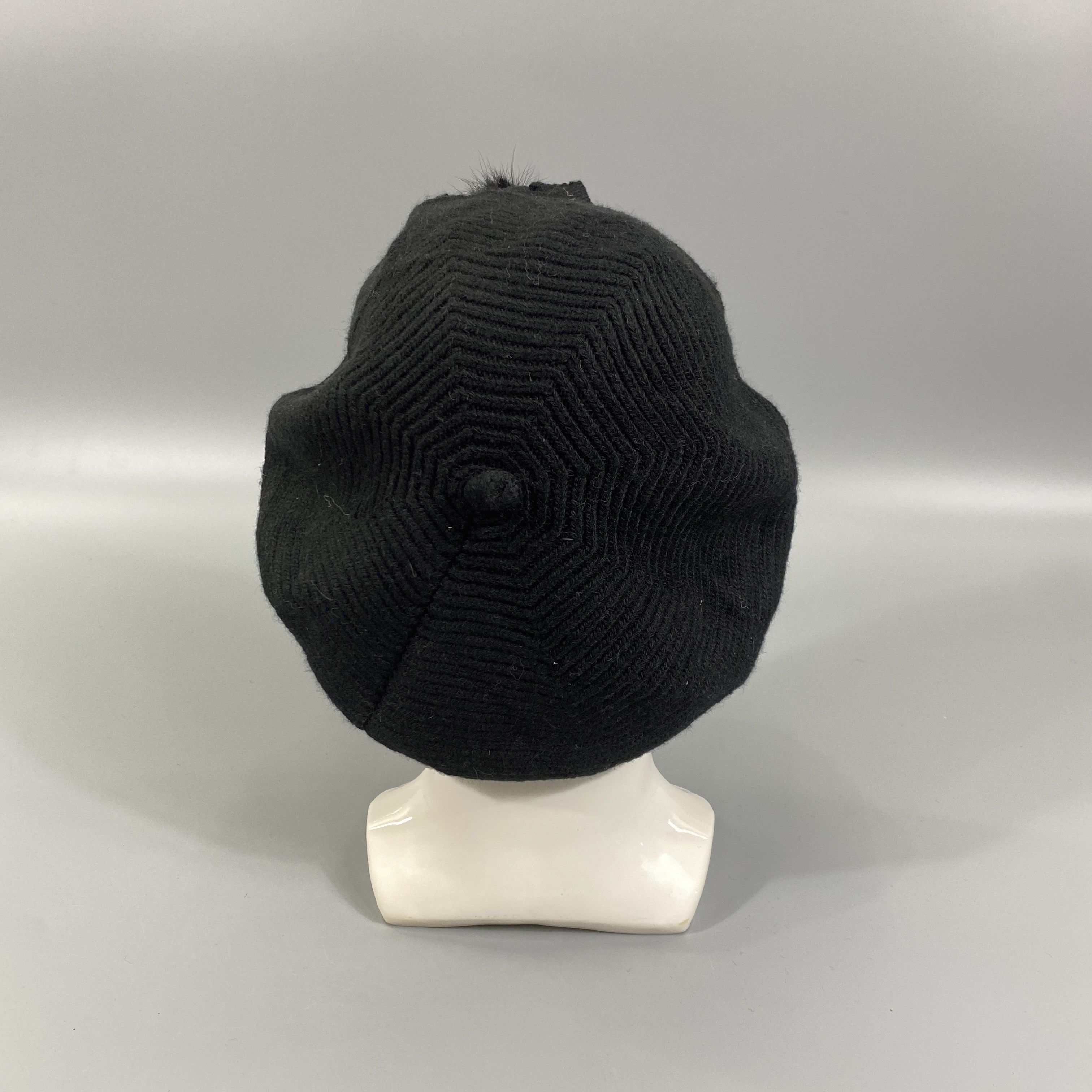 Japanese Brand Black Baret With Ribbon Hats -BN884 Size ONE SIZE - 3 Thumbnail