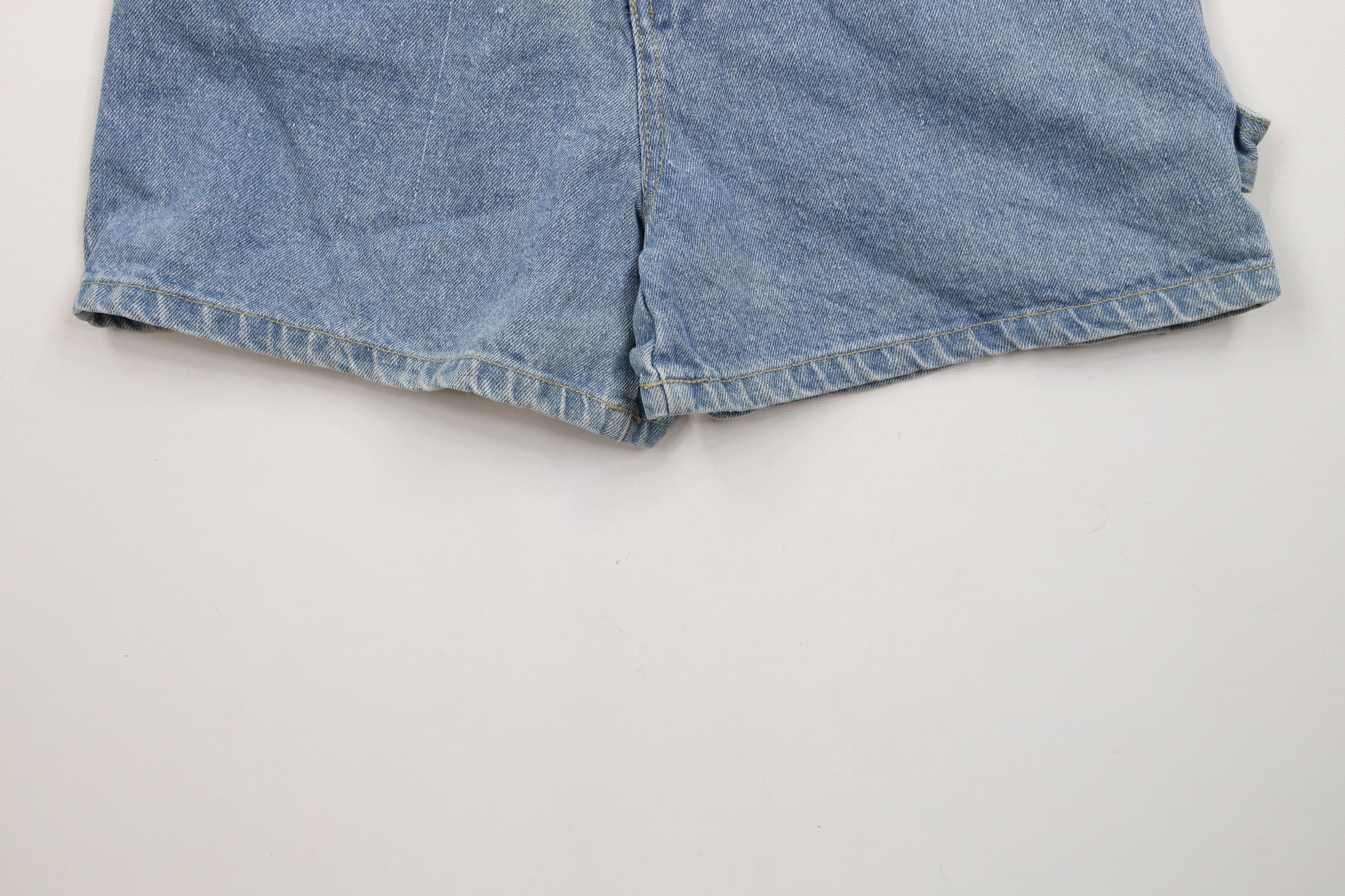 Vintage Vintage 90s Streetwear Pin Up Girl Denim Jean Shorts Blue Size 28" / US 6 / IT 42 - 4 Thumbnail
