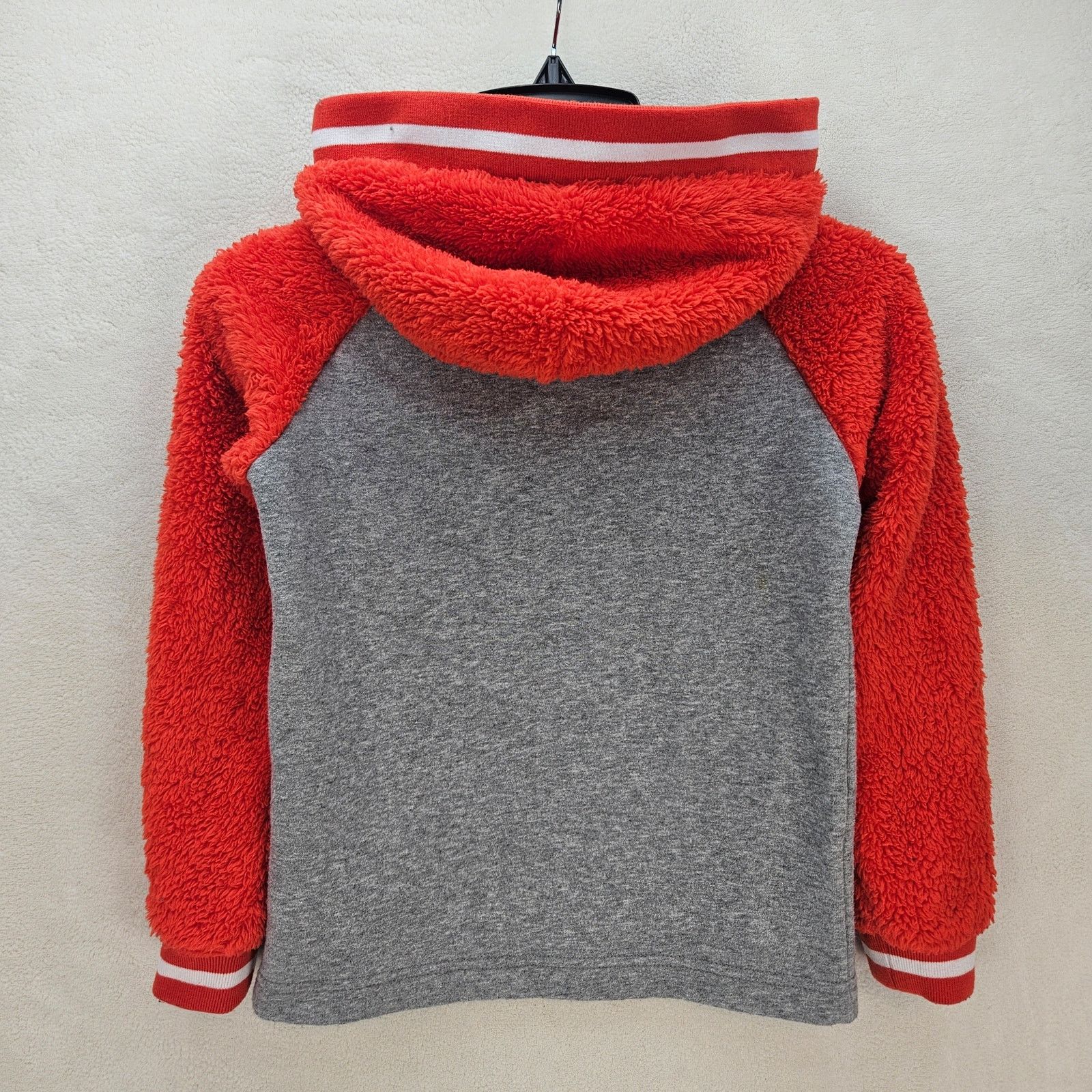 Nike NIKE BOYS SMALL ORANGE SHERPA HOOPIN THEME HEATHER GRAY HOOD Size US S / EU 44-46 / 1 - 6 Thumbnail