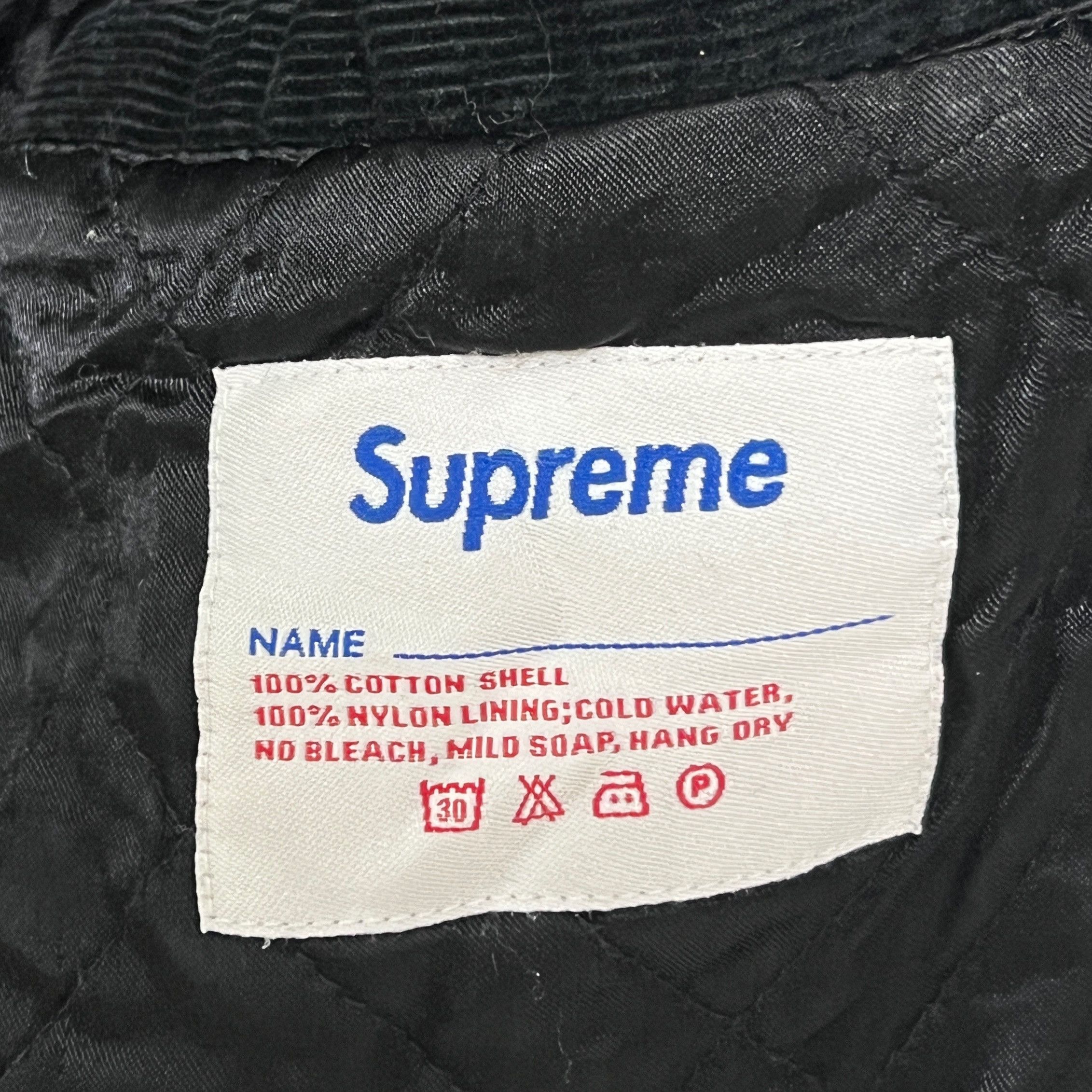 Supreme Supreme AW08 World Famous Corduroy Varsity Jacket Black Size US M / EU 48-50 / 2 - 10 Thumbnail