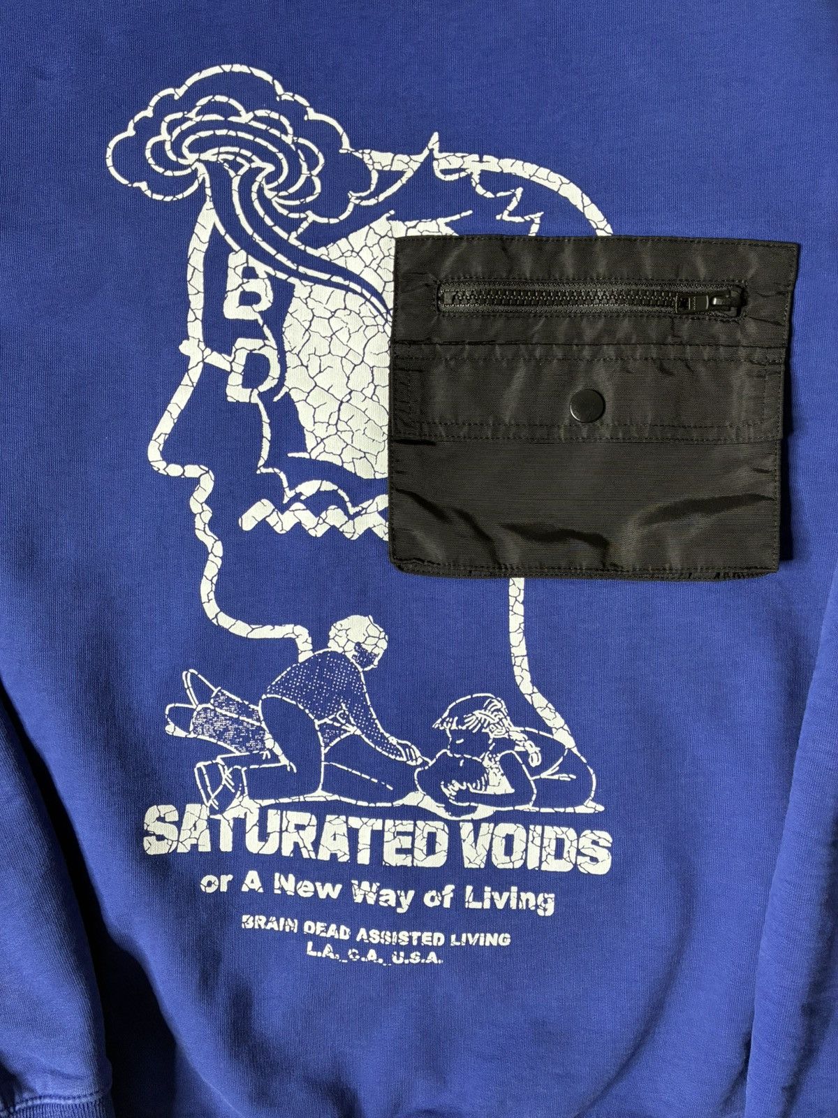 Brain Dead Brain Dead Saturated Voids Sweatshirt - Size Medium- Blue Size US M / EU 48-50 / 2 - 2 Thumbnail