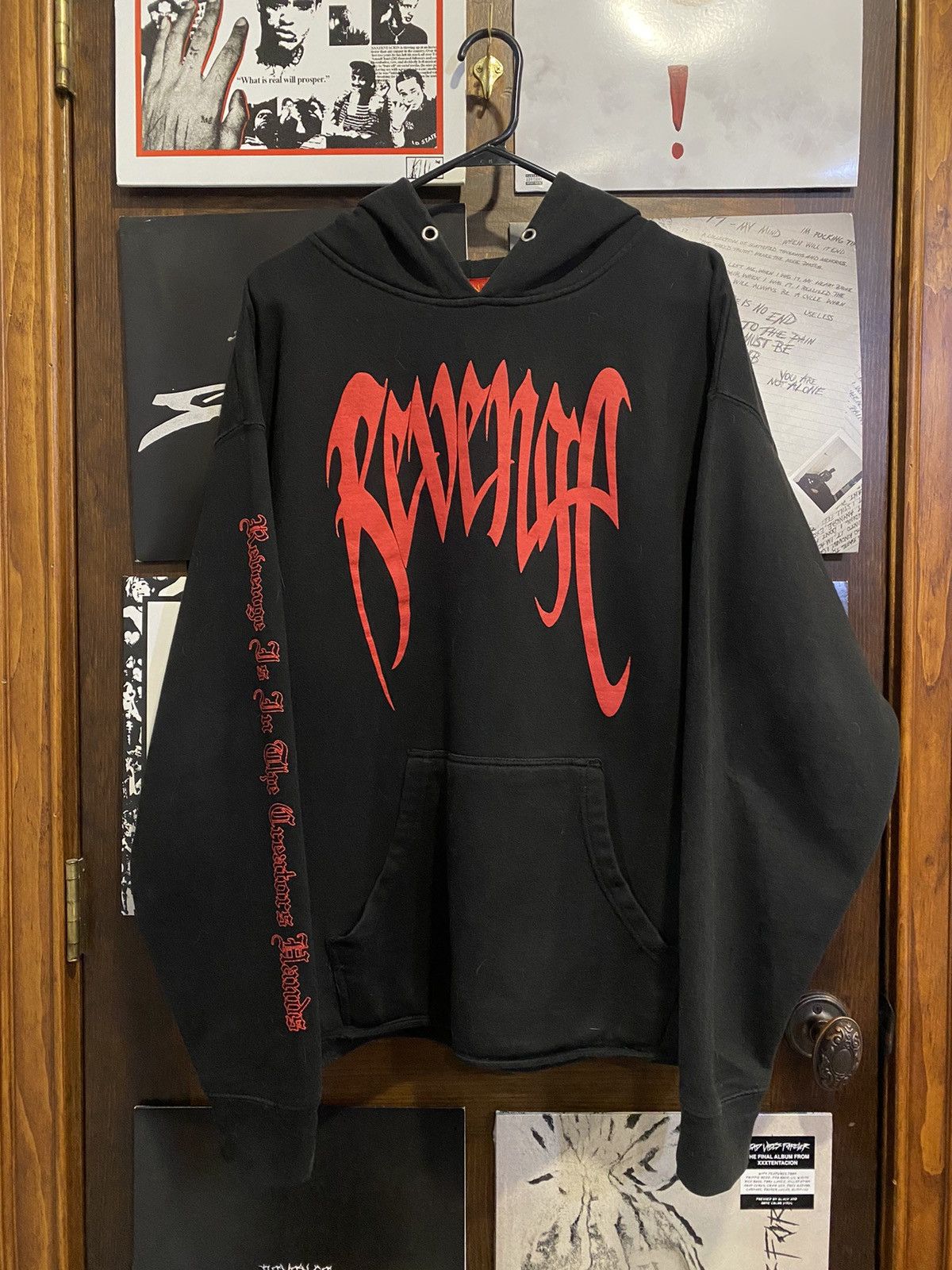Pull à Capuche Revenge XXXTentacion Kill Touring OG - Taille XL Rouge/noir, Occasion TRÈS BON ÉTAT