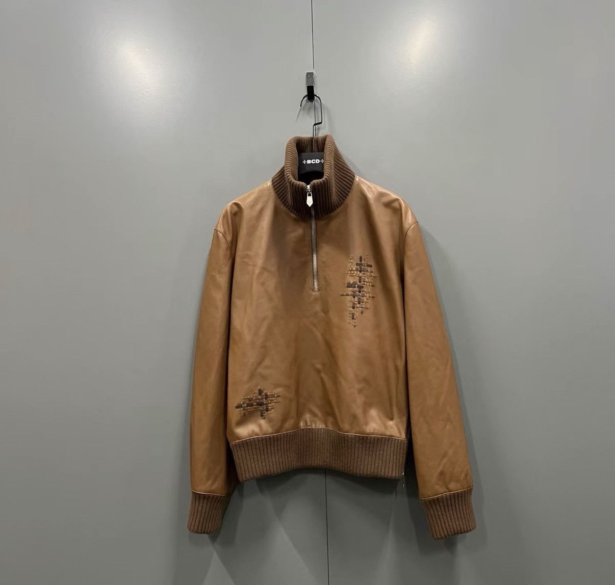 Hermes Hermès Half-zip Leather Jacket J41 Size US M / EU 48-50 / 2 - 1 Thumbnail
