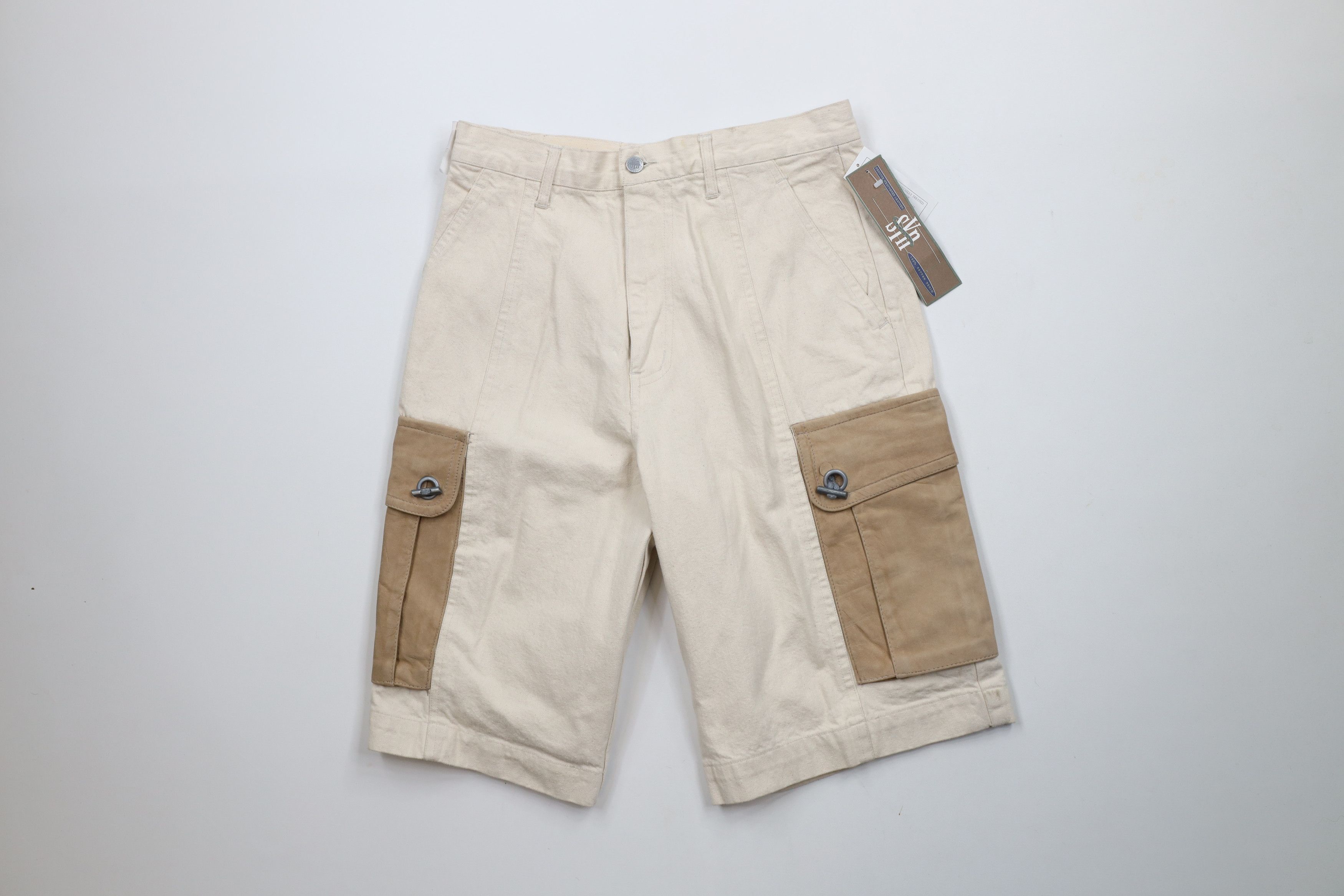 Vintage Deadstock Vintage 90s Streetwear Skateboard Leather Shorts Size US 31 - 1 Thumbnail