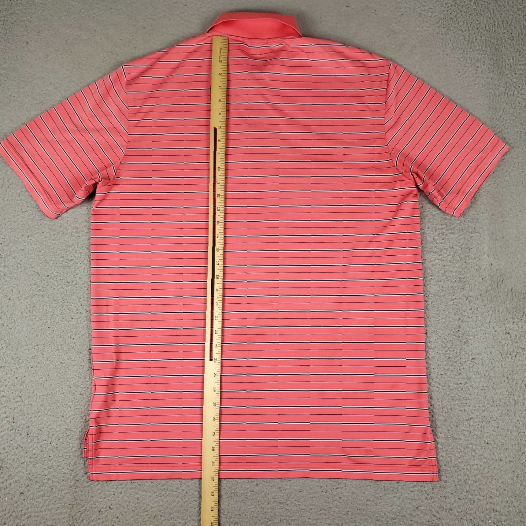 Peter Millar Peter Millar Polo Shirt Mens Large Pink Stripe Summer Comfort Golf Short Sleeve Polo Shirt Mens Large Pink Stripe Summer Comfort Golf Short Sleeve Size US L / EU 52-54 / 3 - 4 Thumbnail