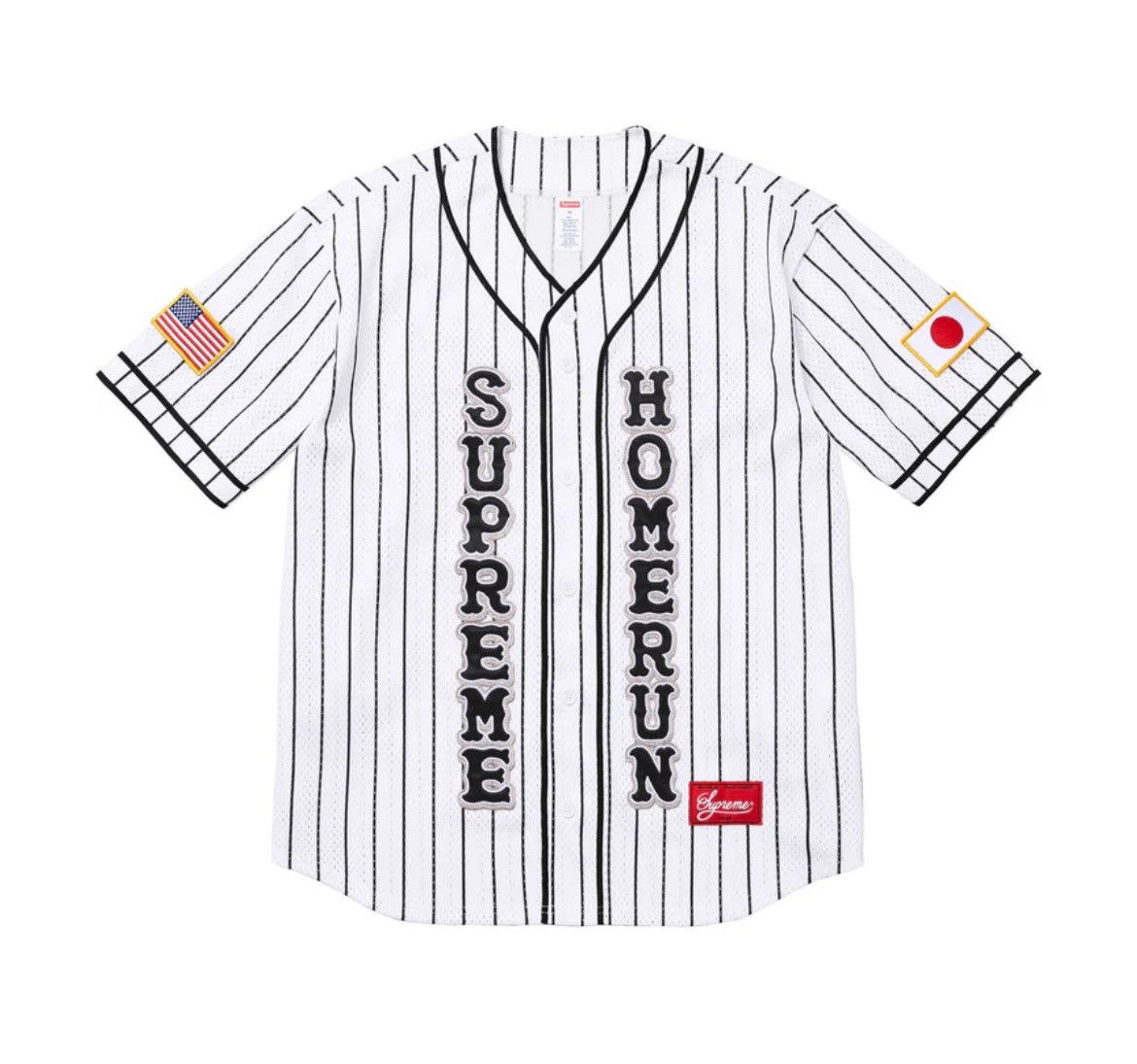 Supreme × Vintage Supreme/Homerun Striped Baseball Jersey Size US L / EU 52-54 / 3 - 2 Thumbnail