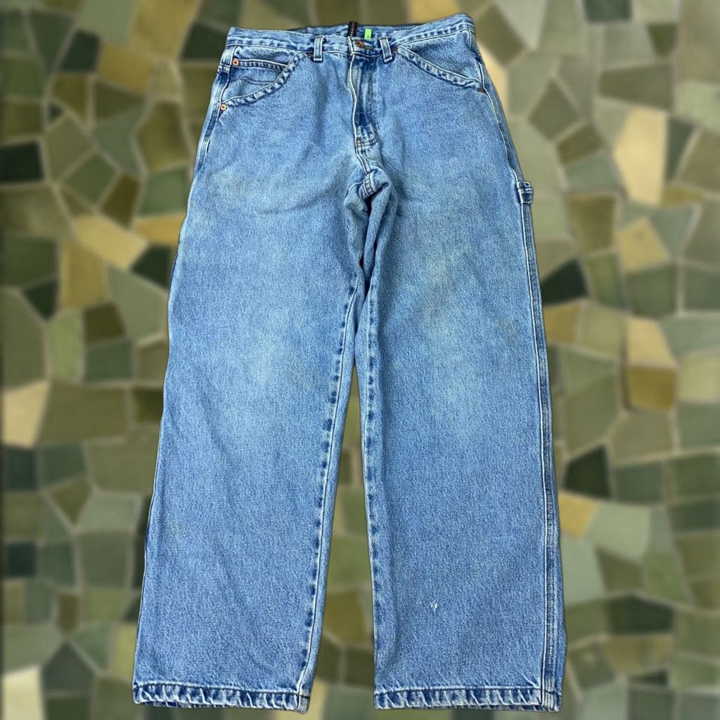 VINTAGE Perry Ellis Jeans Mens 32x30 Denim Straight Fit 90s Grunge