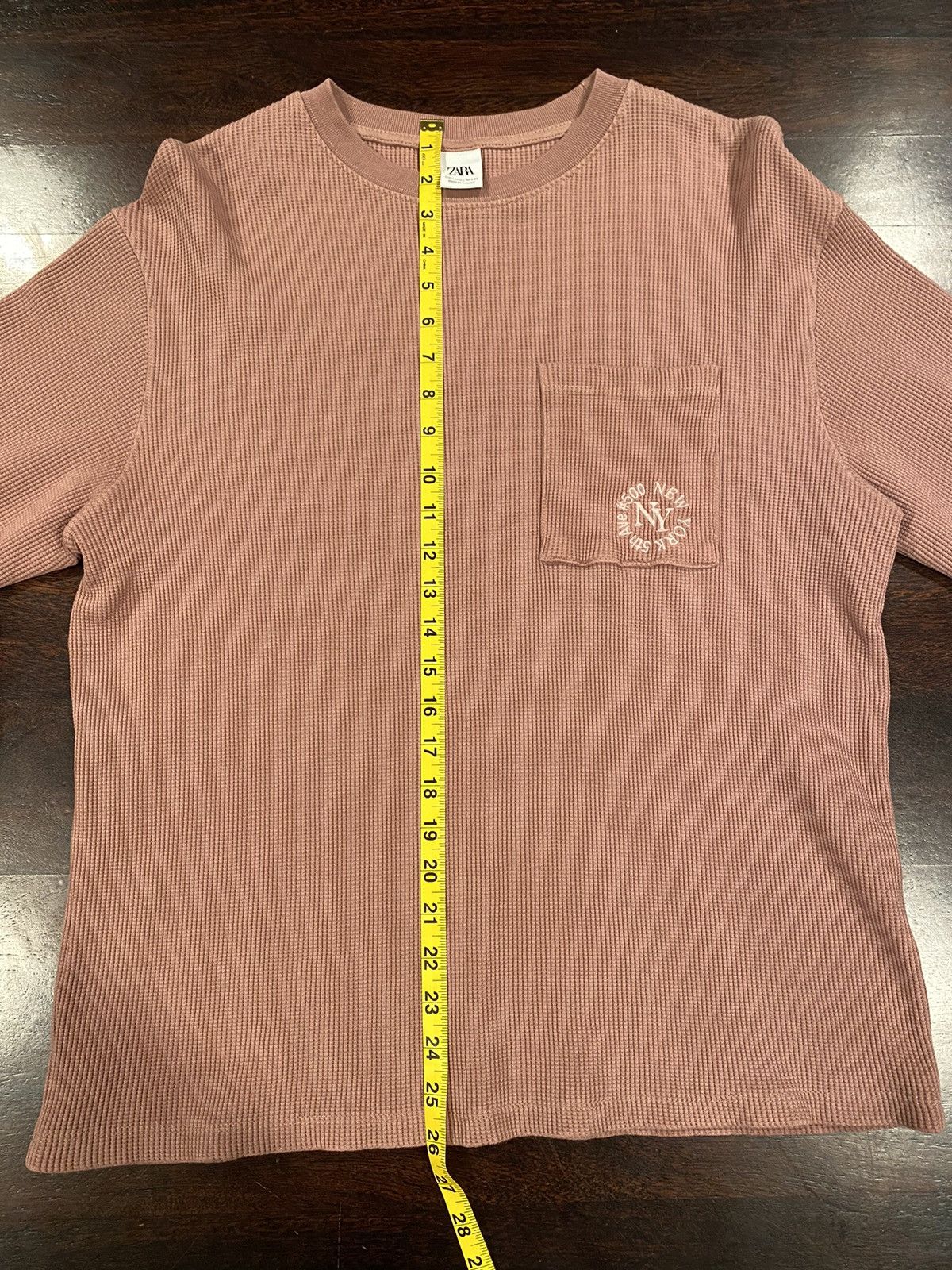 Zara WAFFLE WEAVE SWEATSHIRT Size US L / EU 52-54 / 3 - 2 Thumbnail
