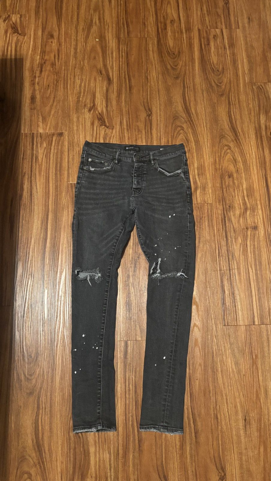 Purple Brand P001 Black Overspray Size US 29 - 1 Thumbnail