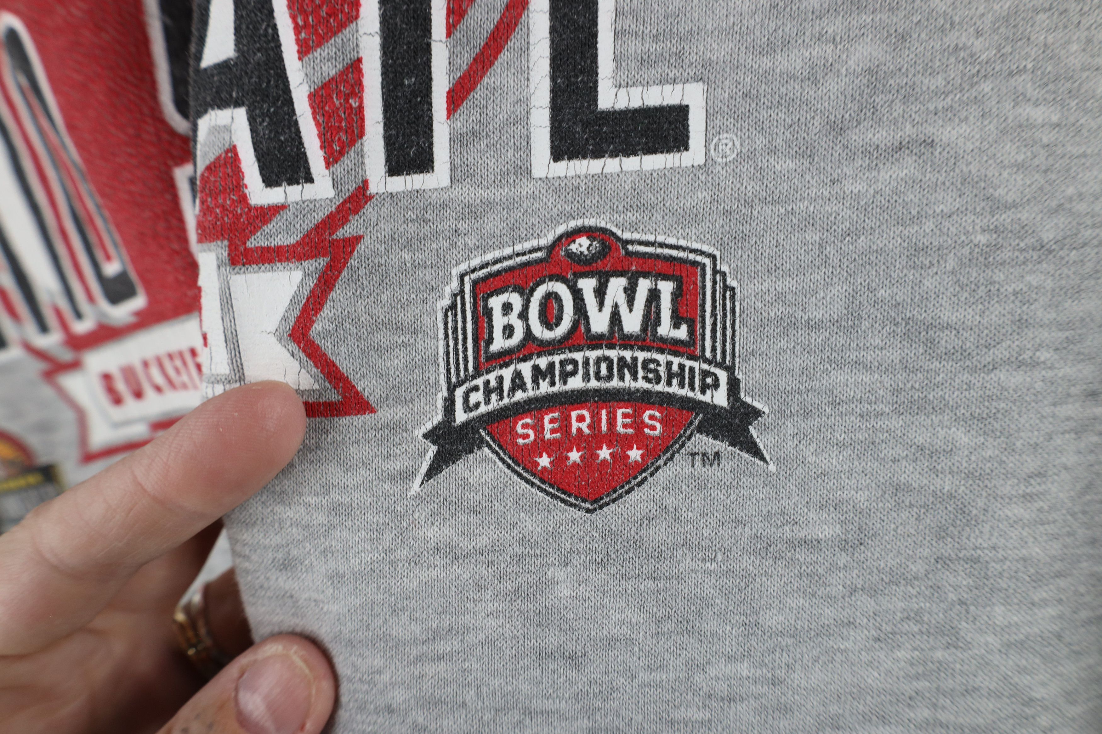 Nike × Vintage Vintage Nike Championship State University Football Hoodie Size US L / EU 52-54 / 3 - 8 Thumbnail