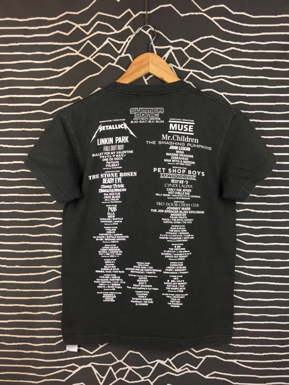 Band Tees Summer Sonic 2013 Music Fest The Stone Roses Muse Band Tee Size US S / EU 44-46 / 1 - 6 Thumbnail
