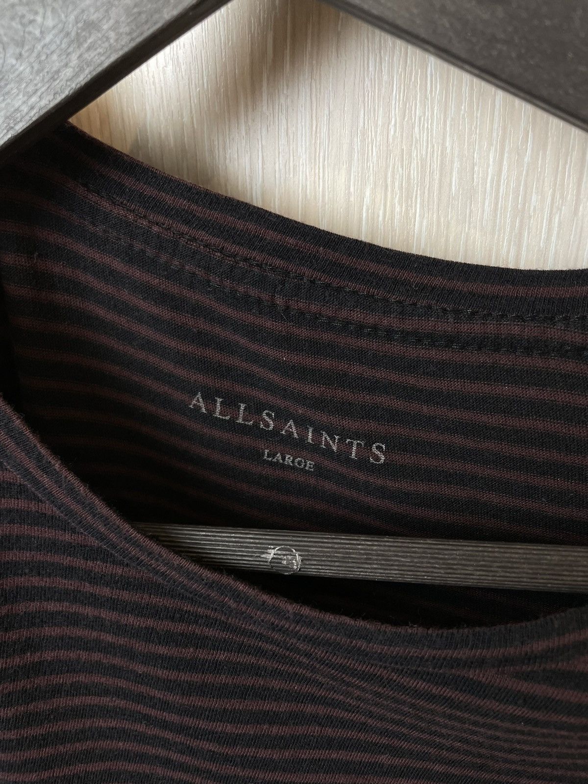 Allsaints × Vintage Vintage Allsaints Stripe T-Shirt Size US L / EU 52-54 / 3 - 8 Thumbnail