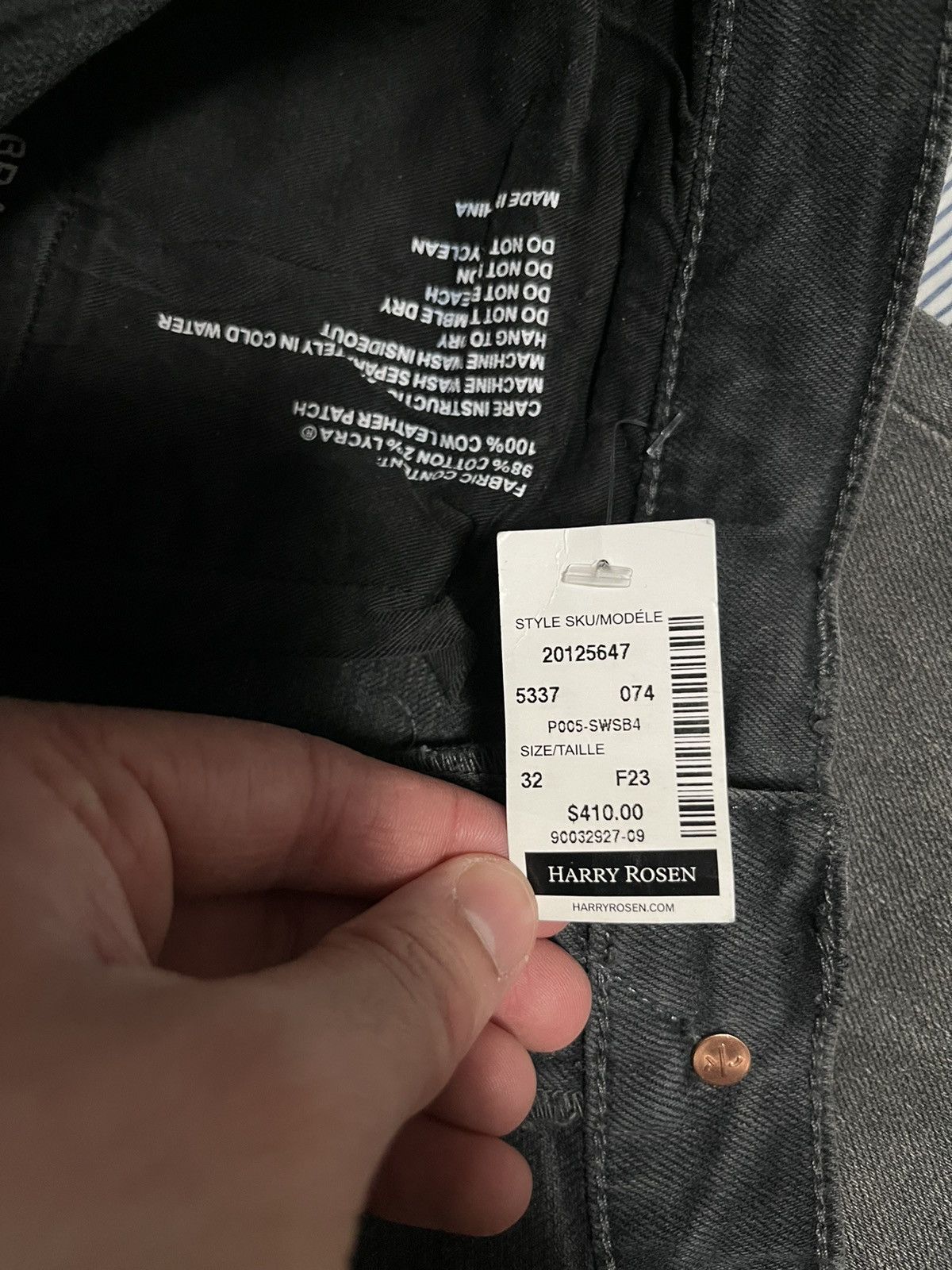 Purple Brand Purple P005 Dark Grey Denim Size US 32 / EU 48 - 14 Thumbnail