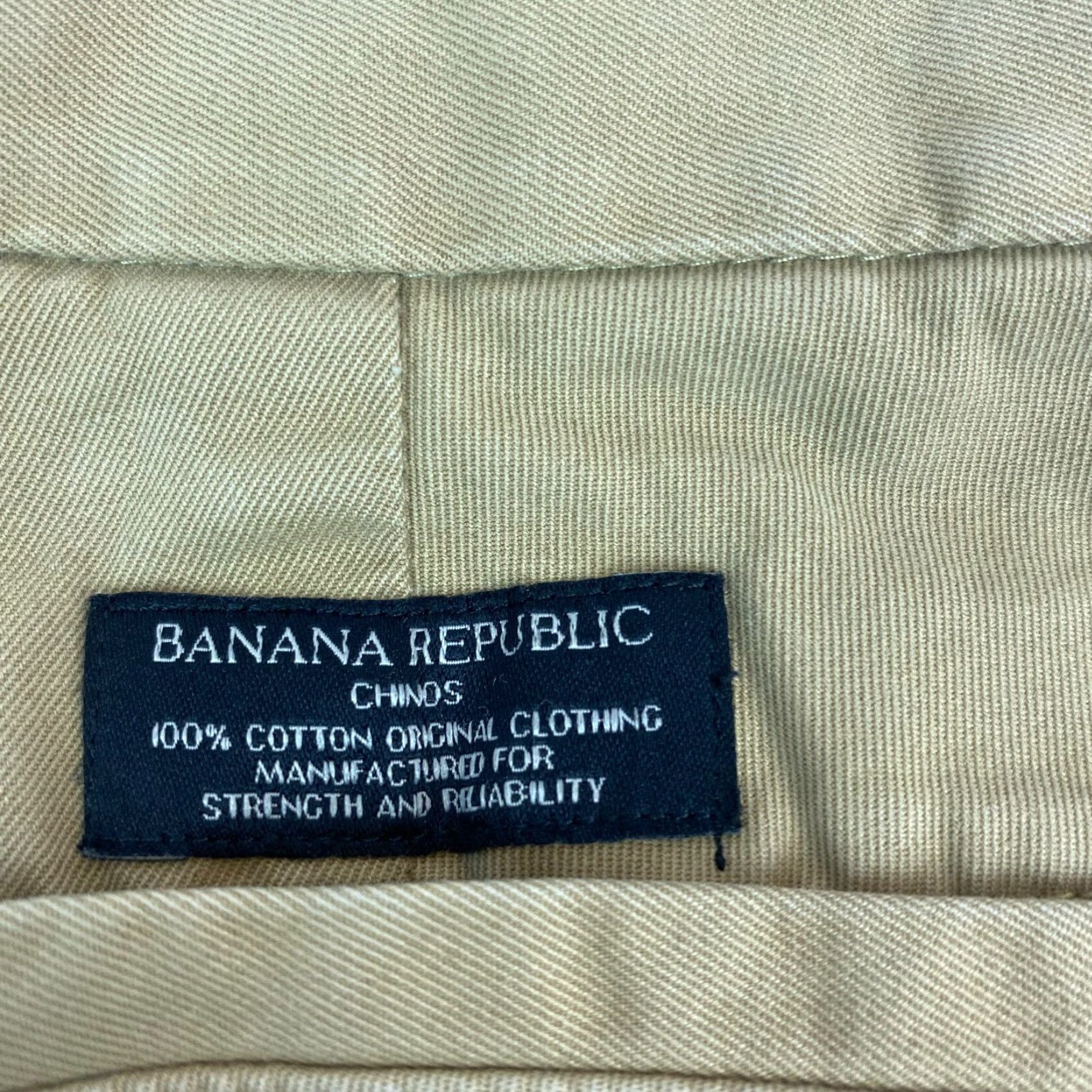 Banana Republic Banana Republic Emerson Chino Pants 30 X 32 Slim Straight Leg 100% Cotton Beige Size US 30 / EU 46 - 7 Thumbnail