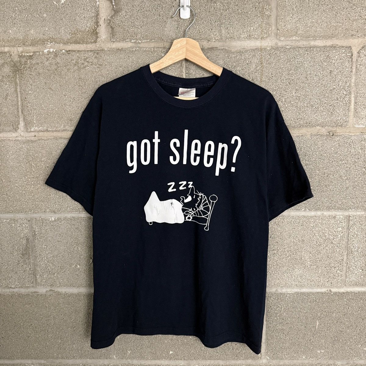 Hanes Vintage Hanes Got Sleep? Humor Black Tee Mens Large Size US L / EU 52-54 / 3 - 1 Thumbnail