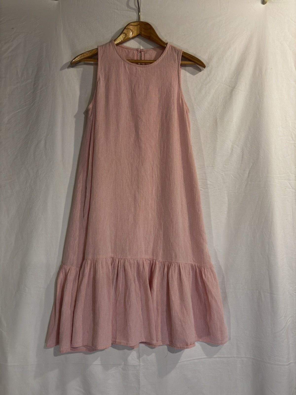 Other Pink sleeveless ruffle hem Dress.wd955 Size XS / US 0-2 / IT 36-38 - 9 Thumbnail