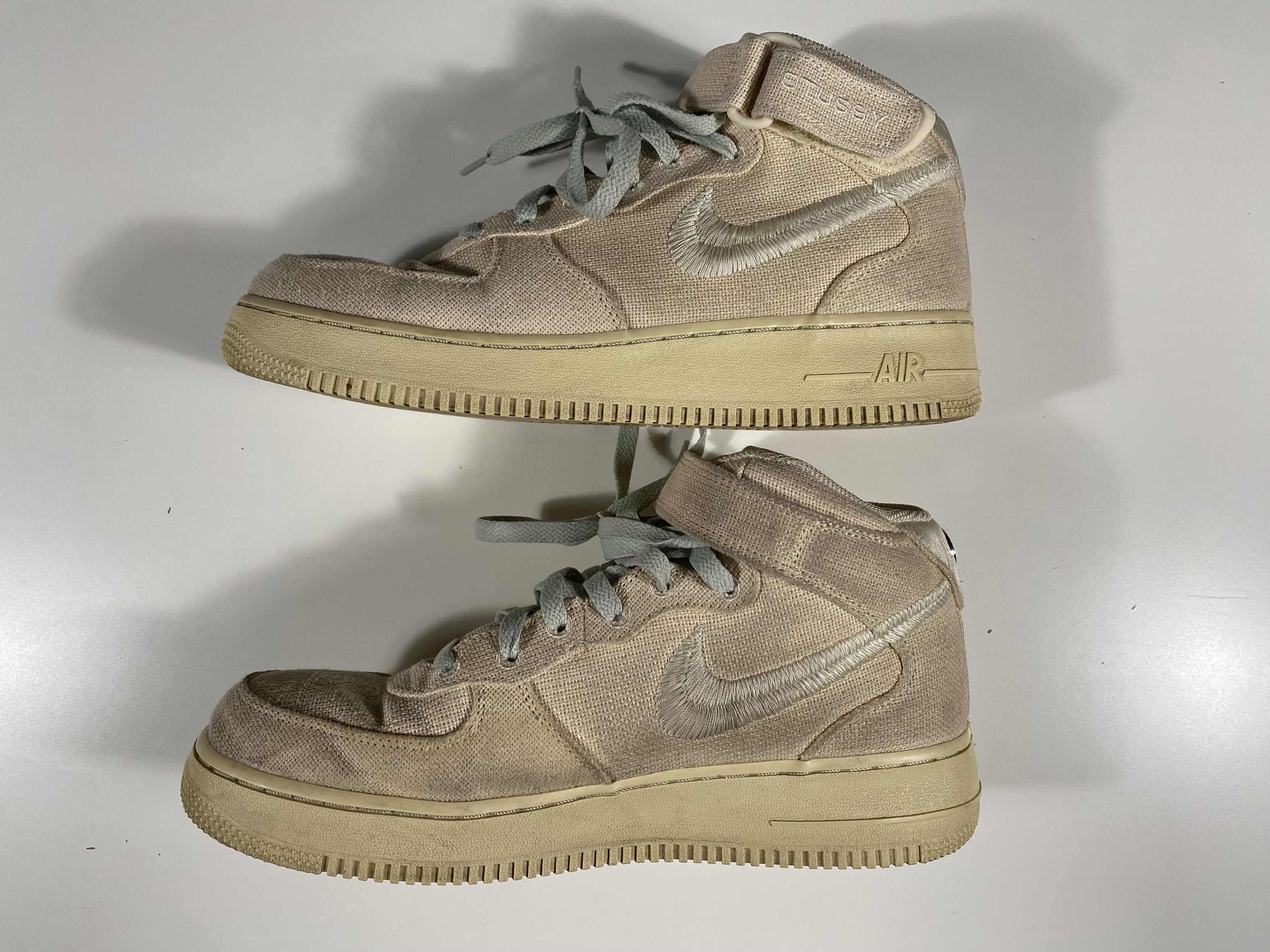 Nike × Stussy Stussy x Air Force 1 Mid 'Fossil' Size US 9.5 / EU 42-43 - 7 Thumbnail