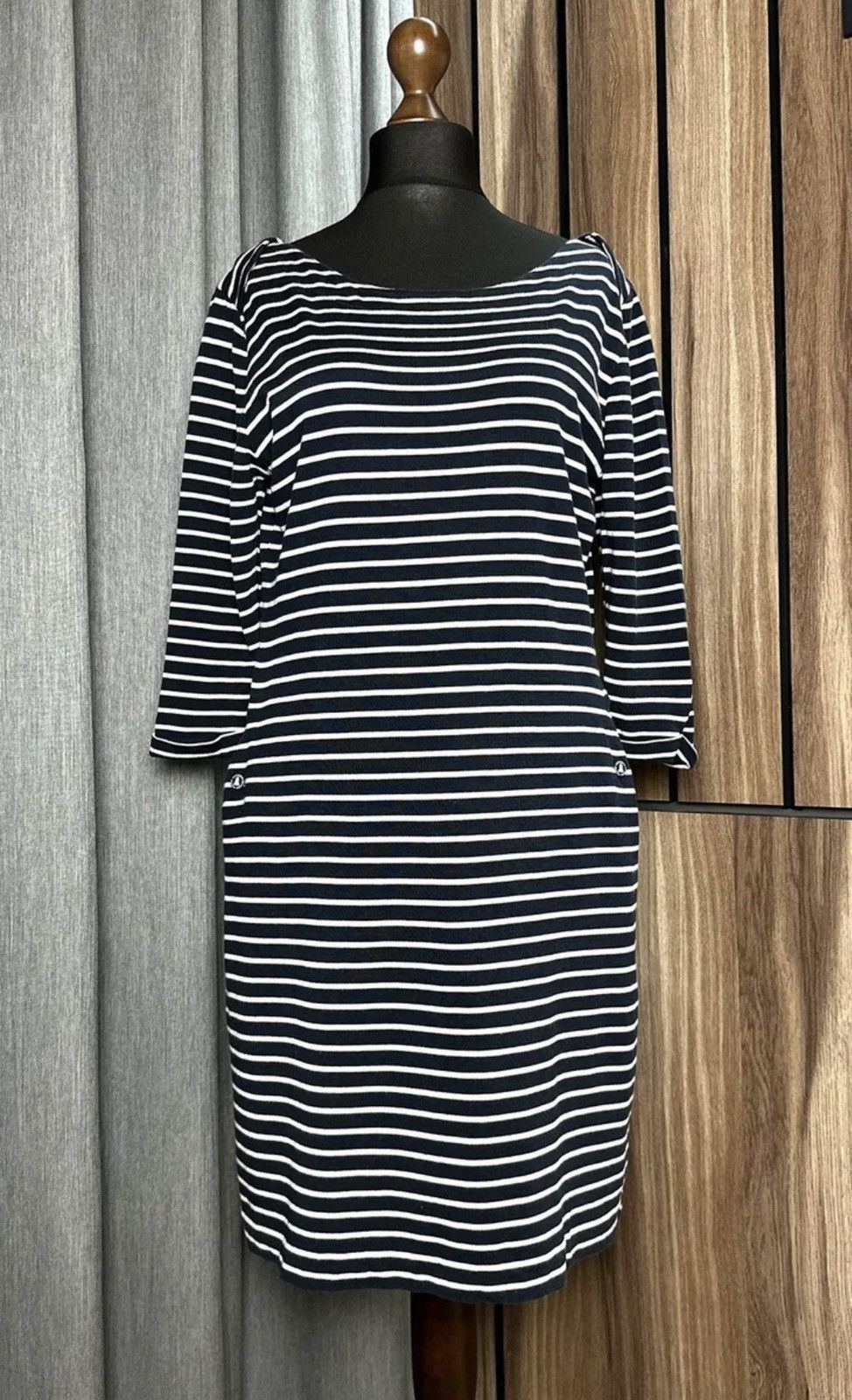 Barbour Barbour Women's Striped Dress Long Sleeve Size US 10 Size L / US 10 / IT 46 - 1 Thumbnail
