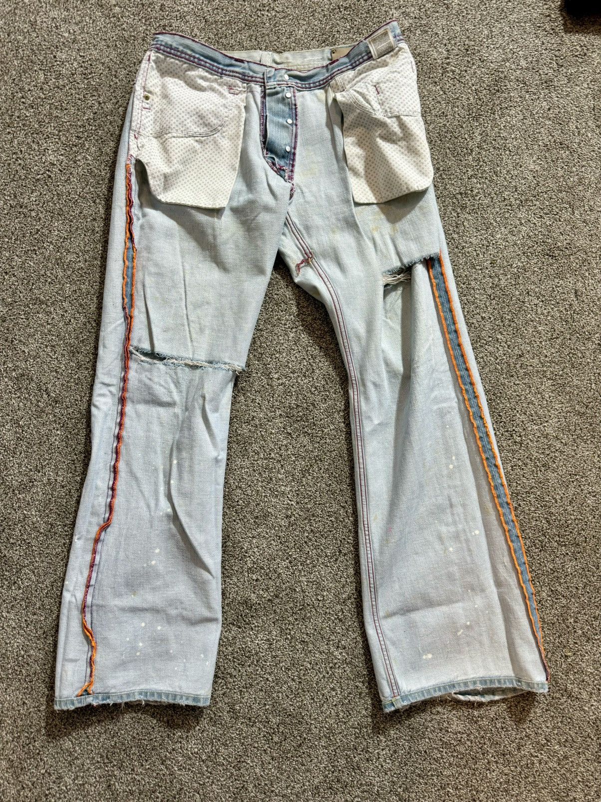 Diesel × Japanese Brand × Vintage 🦄 DIESEL WIDE FLAIR DISTRESSED AMAZING 🔥 Size US 36 / EU 52 - 10 Thumbnail