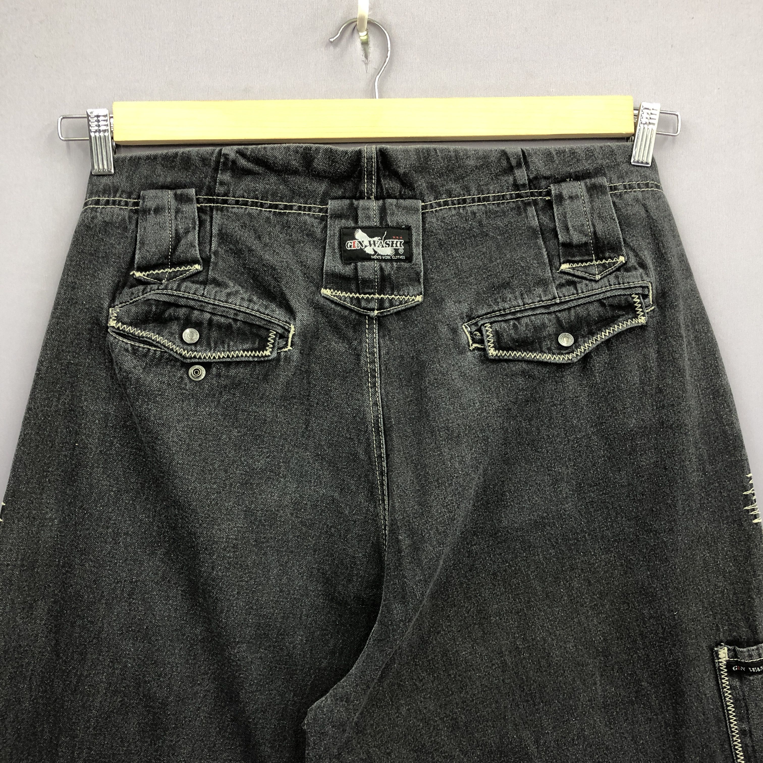JNCO Crazy Vintage Baggy Japanese Jeans Jogger Skater Faded Denim Size US 32 / EU 48 - 5 Thumbnail