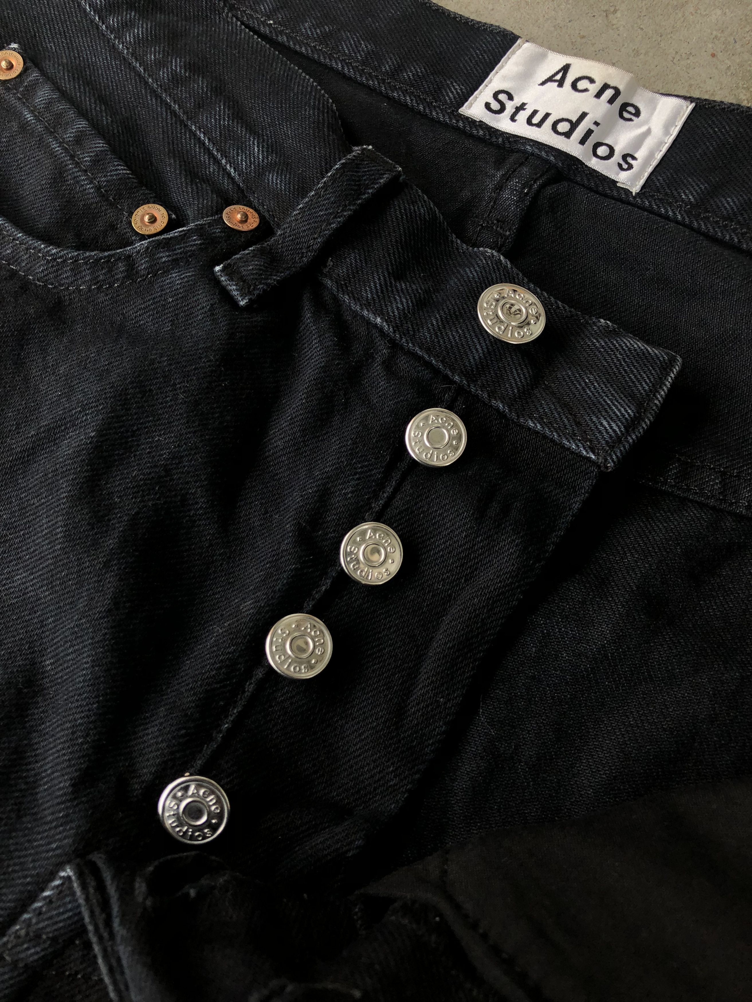 Acne Studios Acne Studios Town Over Black denim Size US 29 - 7 Thumbnail