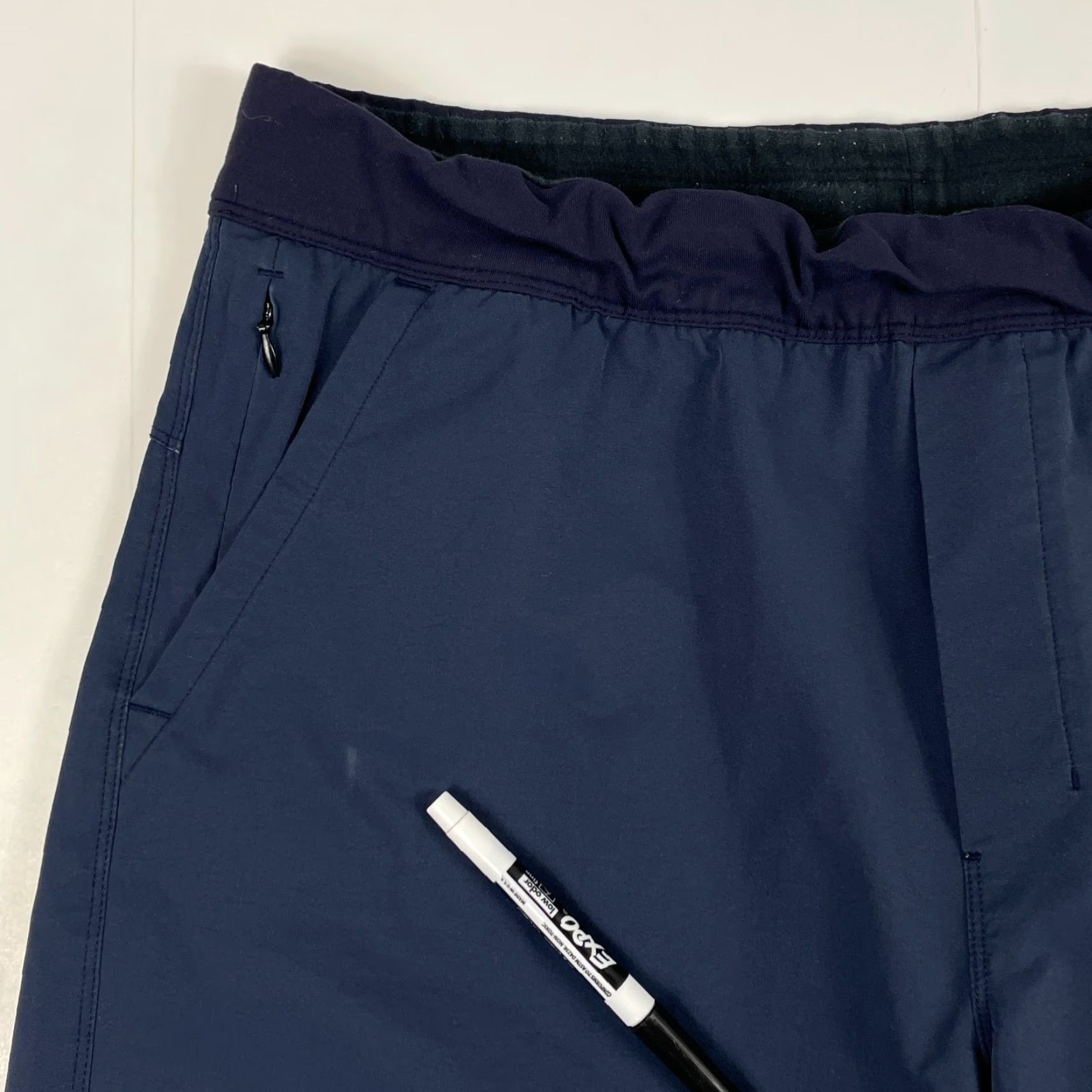 Vintage Public Rec Shorts Mens 36 x 7 Blue Flex Athletic Nylon Polyester Spandex Drawstring Pockets Lightweight Moisture Wicking 7 in Inseam Clothing Mens Size US 36 / EU 52 - 2 Thumbnail