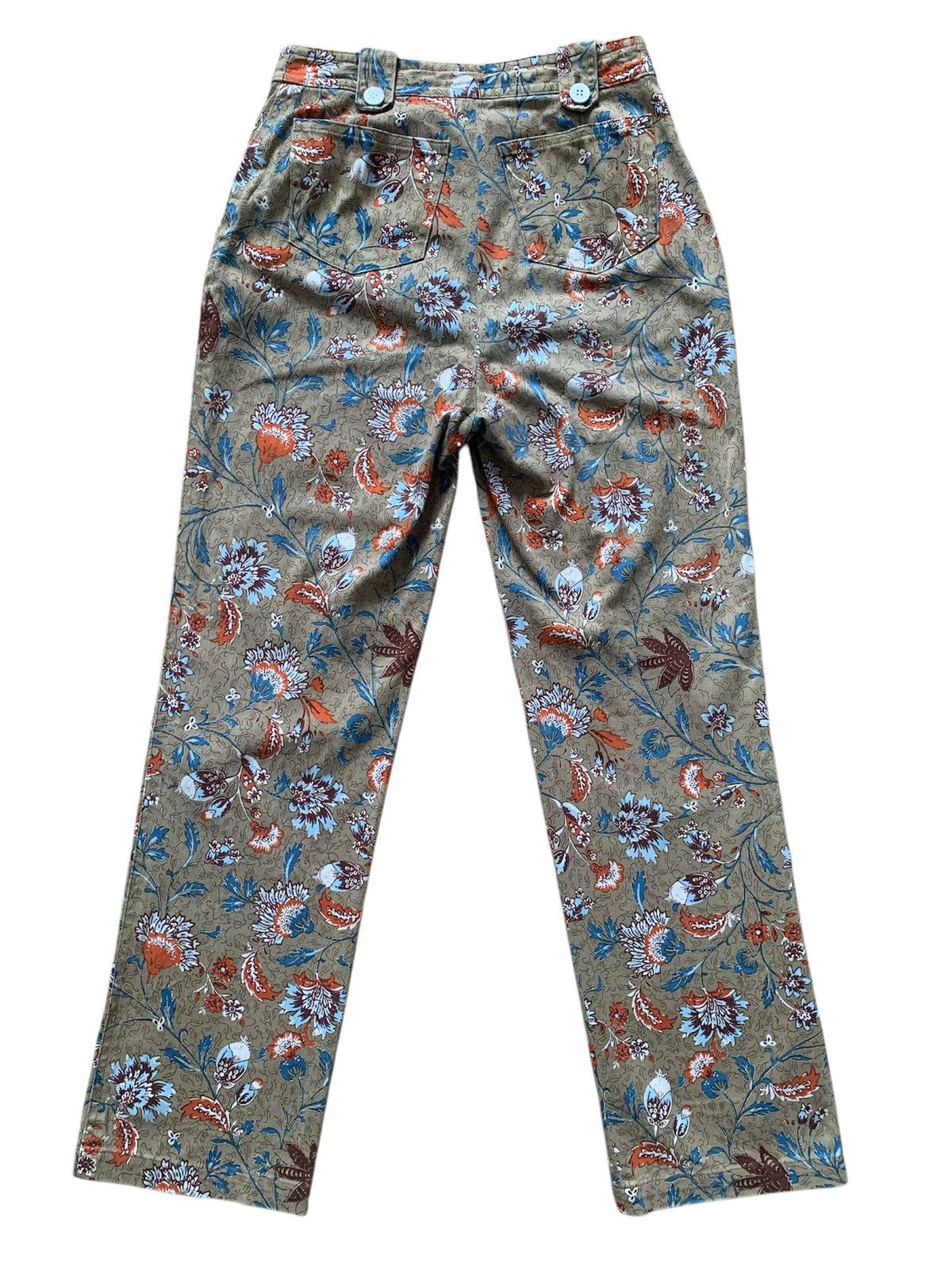 Designer × Hiroko Koshino Homme × Japanese Brand 🔥 Hiroko Koshino Floral Full print Pants Size 26" / US 2 / IT 38 - 2 Thumbnail