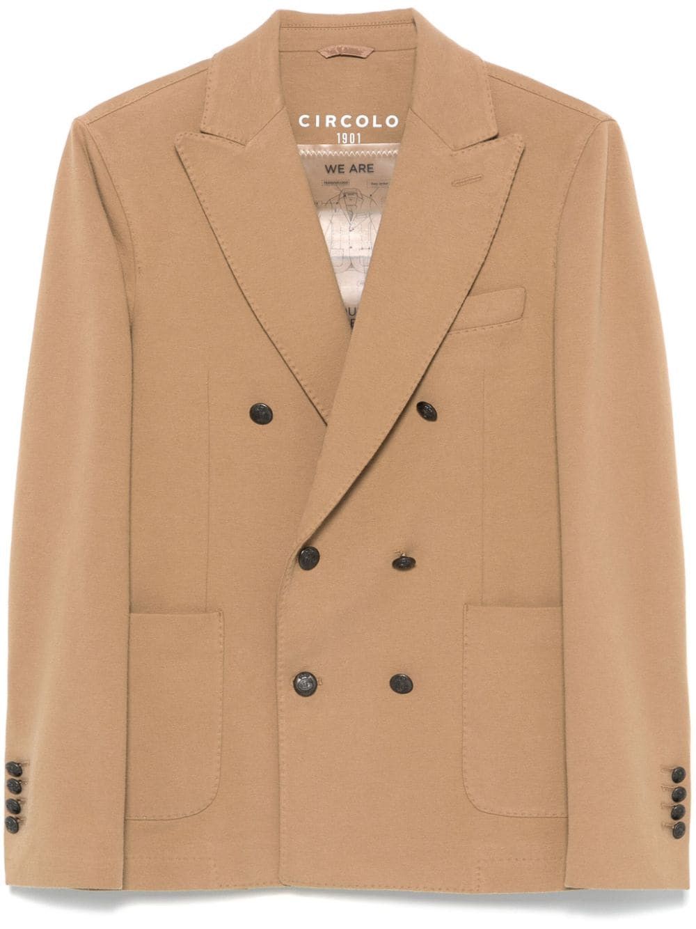 Circolo 1901 COTTON DOUBLE-BREASTED JACKET Size US S / EU 44-46 / 1 - 1 Thumbnail