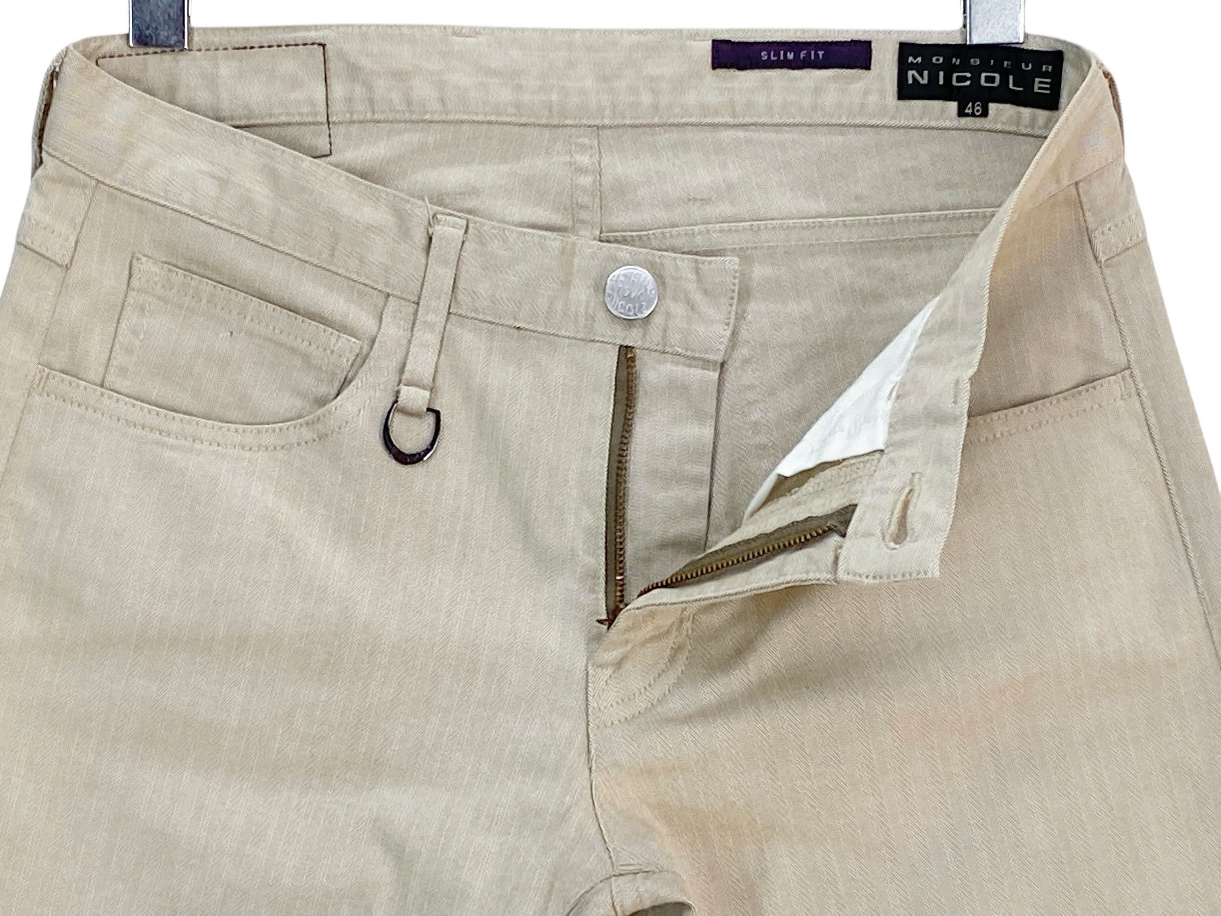 Matsuda × Nicole Club Low Rise Pants Nicole Monsieur Trim Embellished Size 27" / US 4 / IT 40 - 11 Thumbnail