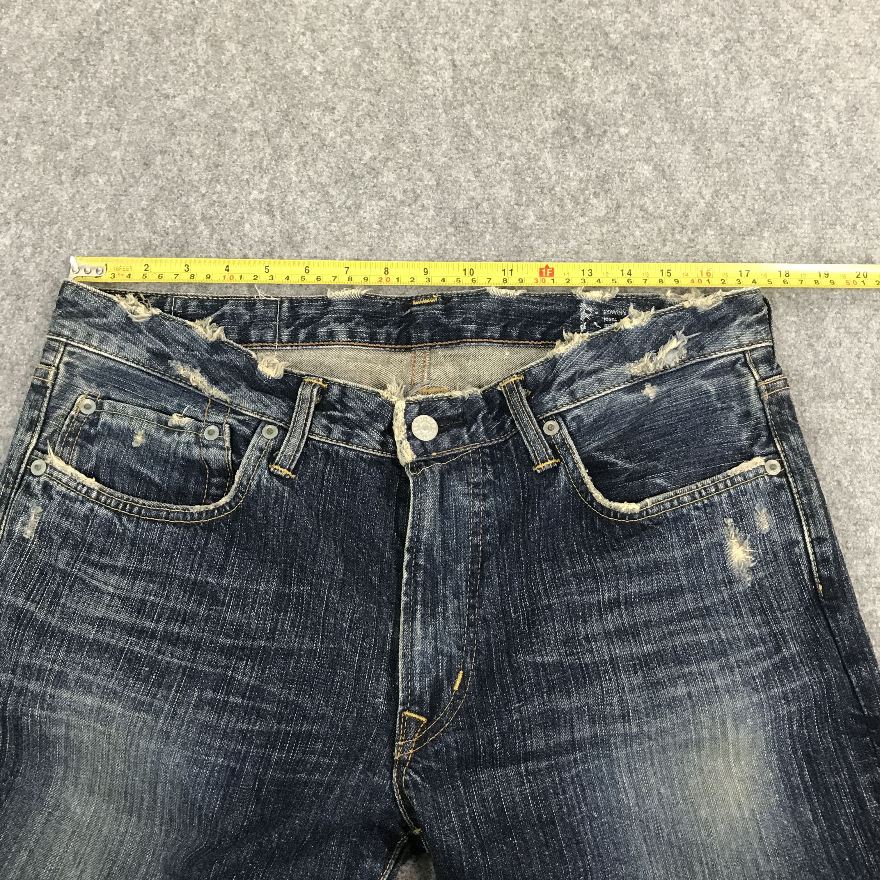 Edwin × Japanese Brand Flared edwin Japan bootcut distressed jeans Size US 34 / EU 50 - 8 Thumbnail
