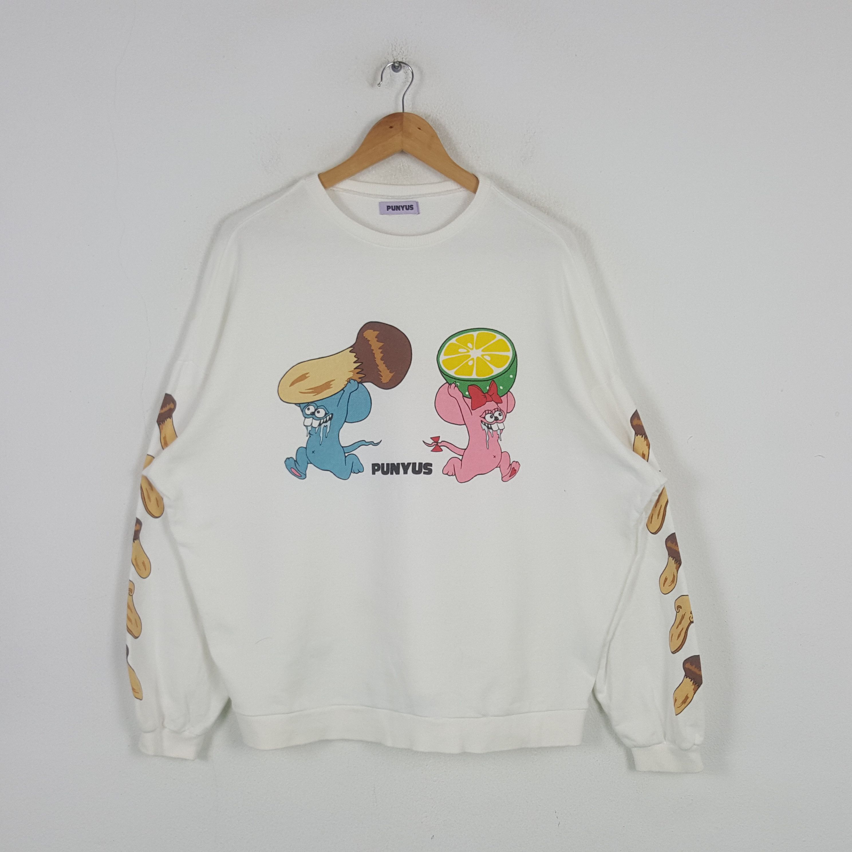 Japanese Brand Vintage Punyus Japanese Comedy Art Sweatshirt C295N20 Size US XL / EU 56 / 4 - 1 Thumbnail