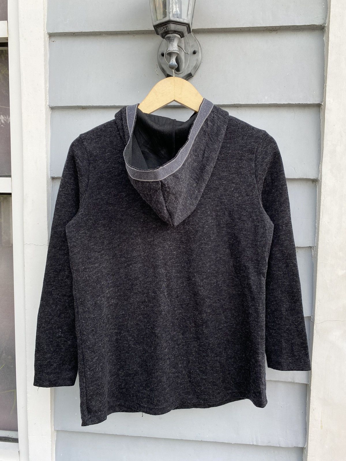 If Six Was Nine Japanese Two Tone Panel Hoodie Asymmetrical Collar & Pocket Size US S / EU 44-46 / 1 - 2 Thumbnail