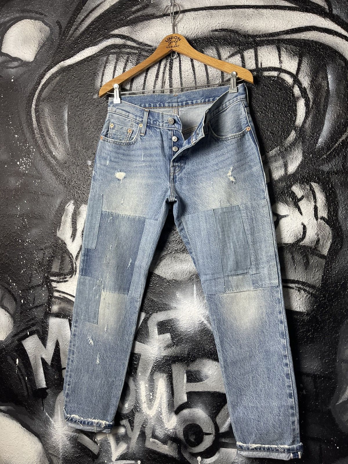 Levi's Levi’s 501 CT Woman’s Boyfriend Patchwork Selvedge Jeans Size 25" / US 0 / IT 36 - 1 Thumbnail