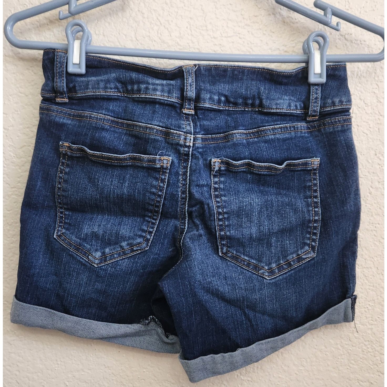 Other Signature Studio Dark Blue High Waisted Denim Shorts 4 Size 27" / US 4 / IT 40 - 2 Thumbnail