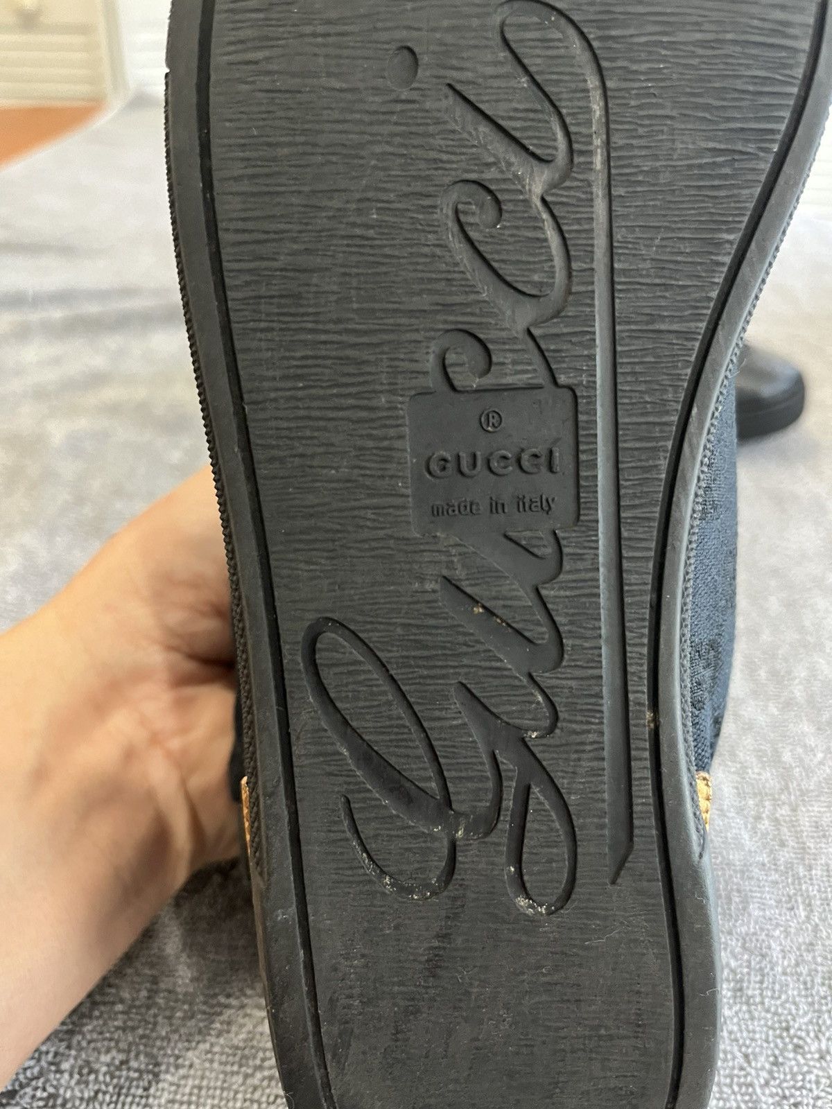 Gucci Gucci BlackGG Canvas and Leather Size US 7.5 / IT 37.5 - 7 Thumbnail