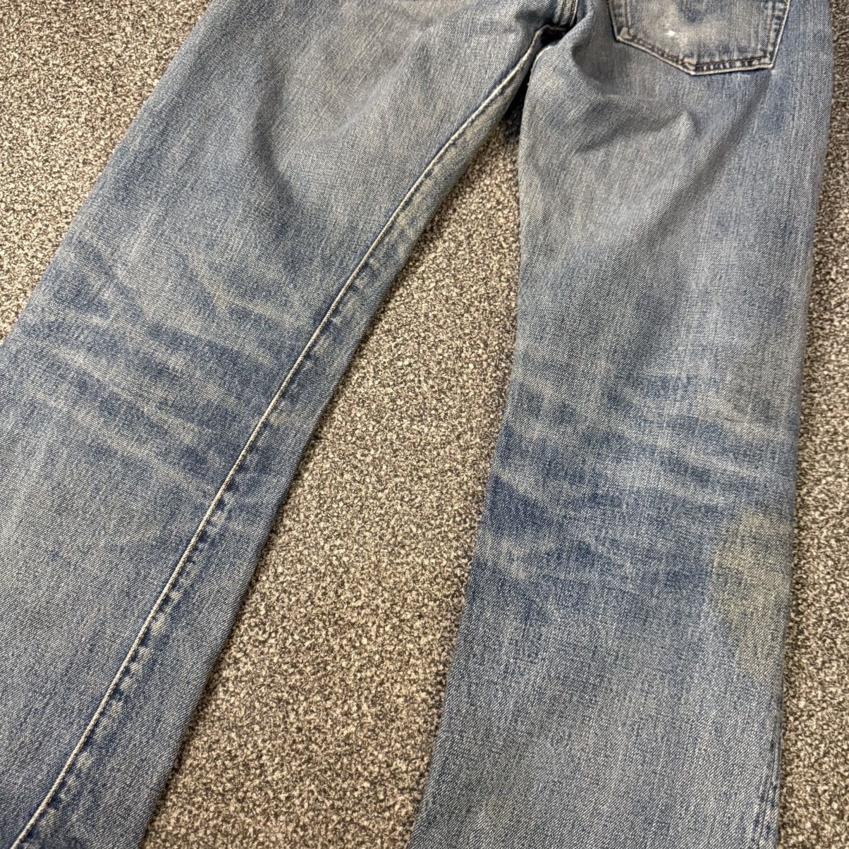 Levi's Vintage Clothing Levis E Selvedge 501 USA Distressed Aging Wash Denim W30 Size US 30 / EU 46 - 8 Thumbnail