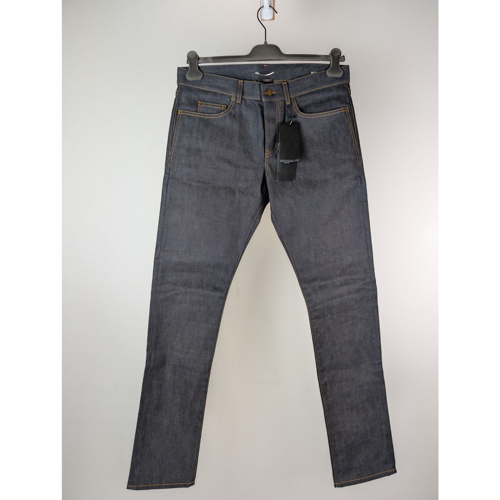 Saint Laurent Paris o1rshd1 Slim Fit Jean Denim in Indigo Raw Size US 32 / EU 48 - 2 Thumbnail