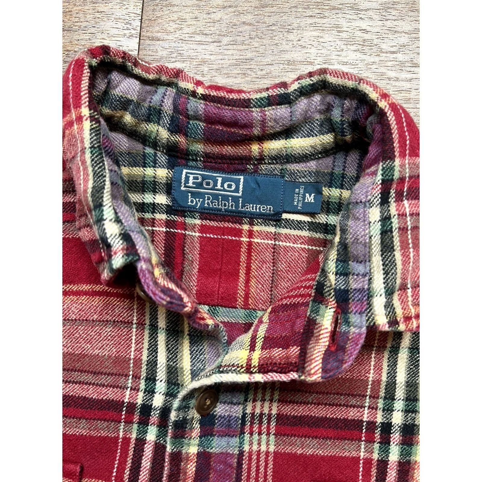 Polo Ralph Lauren Vintage Polo Ralph Lauren Plaid Flannel Shirt - Medium - Suede Elbow Patches Size US M / EU 48-50 / 2 - 5 Thumbnail