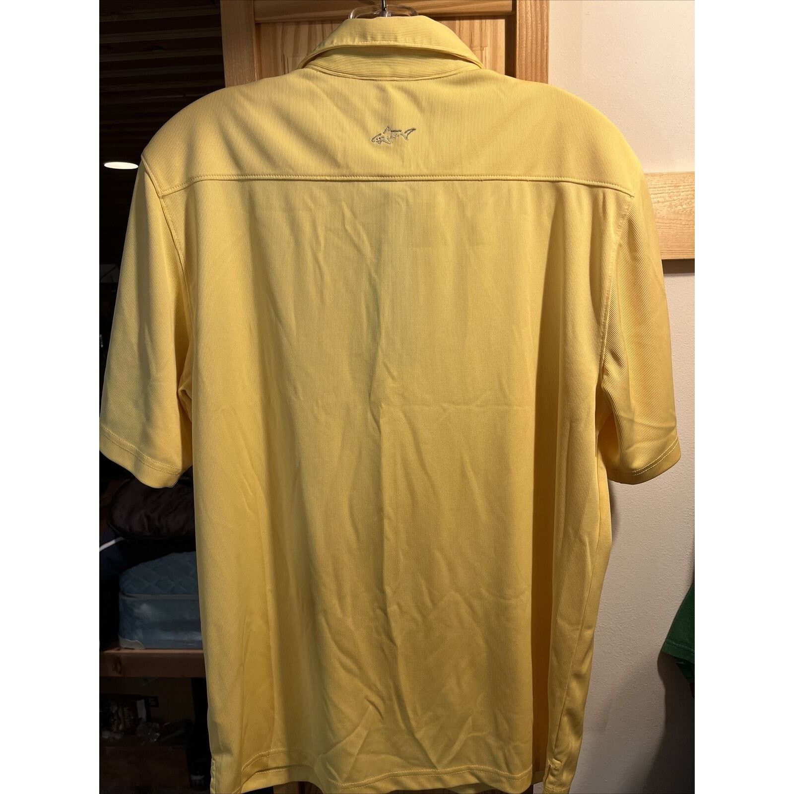 Greg Norman Greg Norman Men’s M Yellow SS 1/4 Button Polyester Golf Polo Size US M / EU 48-50 / 2 - 14 Thumbnail