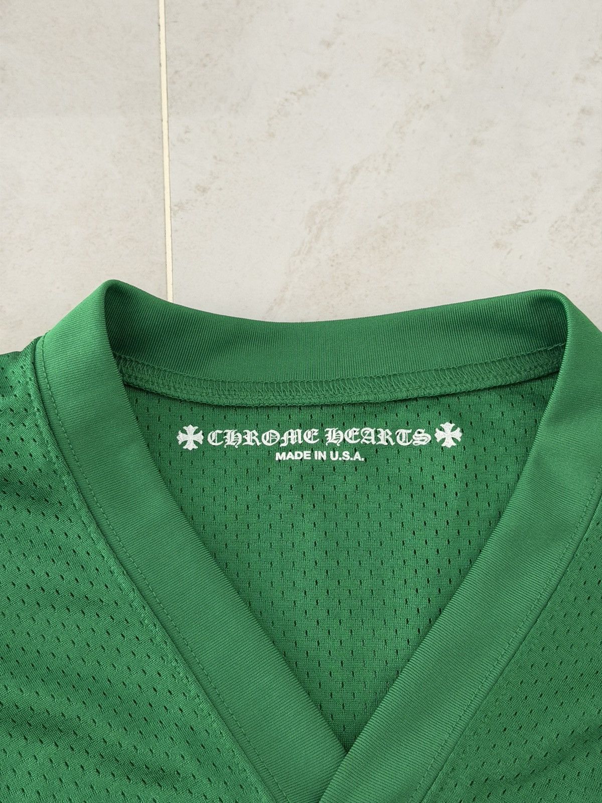 Chrome Hearts Chrome Hearts Green Exclusive Mesh Longsleeve Sz.L Size US L / EU 52-54 / 3 - 5 Thumbnail