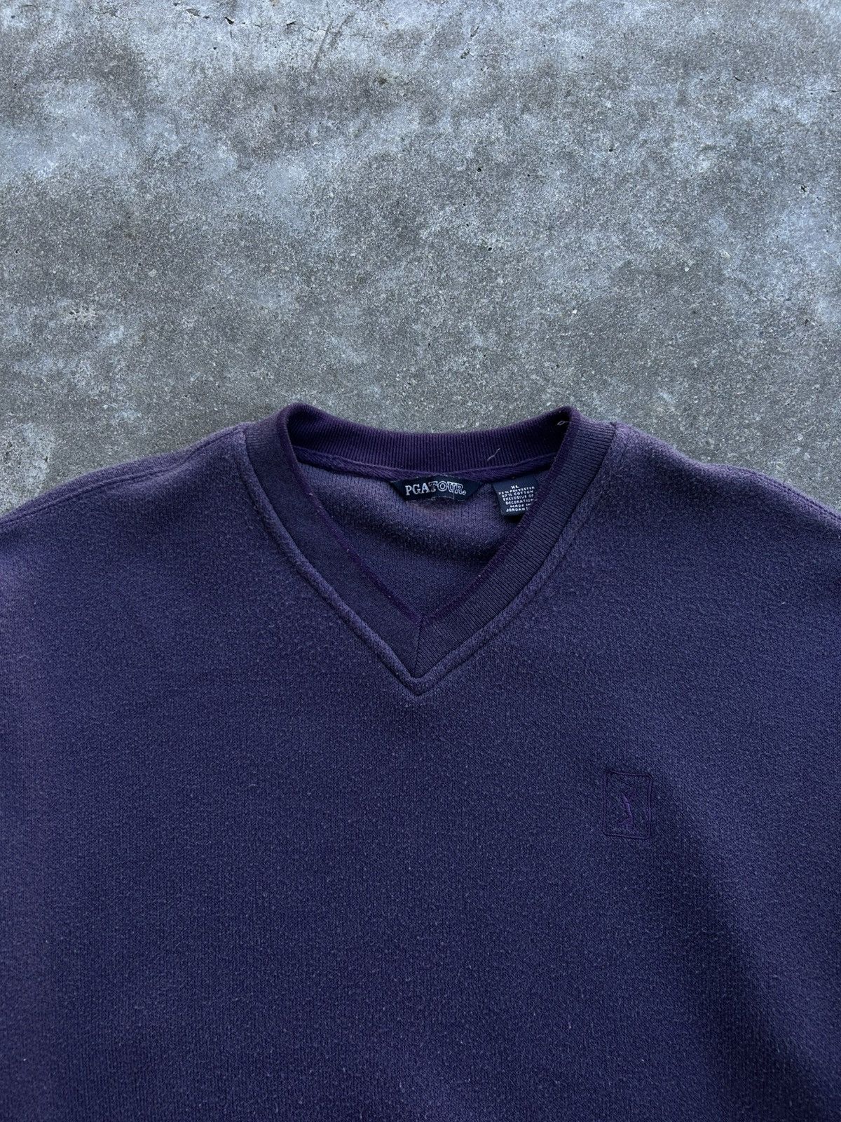 PGA Tour × Tiger Woods × Vintage PGA Tour V Neck Golf Sweater Size US XL / EU 56 / 4 - 2 Thumbnail