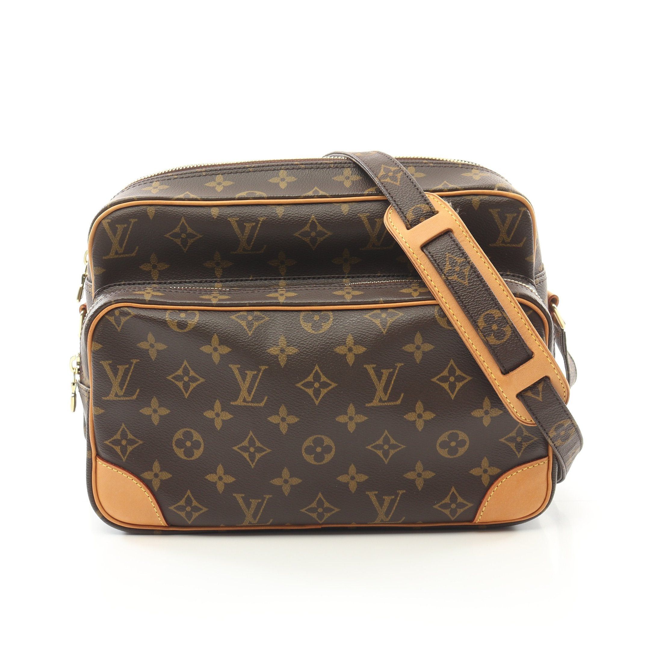 Louis Vuitton Louis Vuitton Nil Monogram Shoulder Bag Leather Brown Size ONE SIZE - 1 Thumbnail