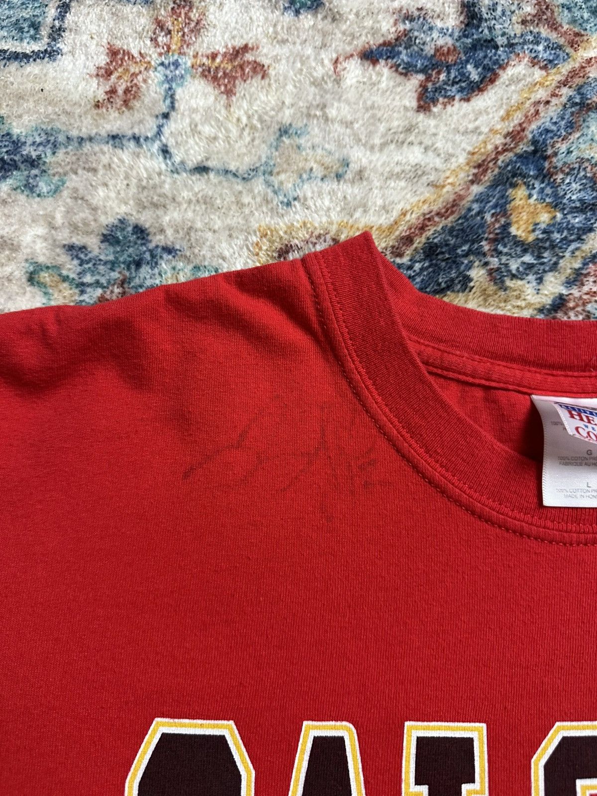 Vintage Vintage NHL Calgary Flames Iginla Autographed T-shirt Size US L / EU 52-54 / 3 - 5 Thumbnail