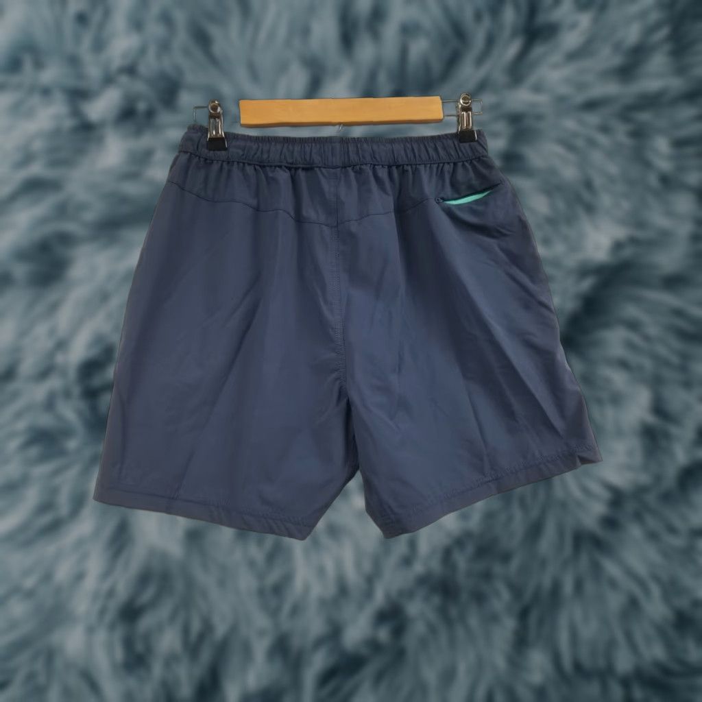 Vintage Myles Shorts Mens Medium Blue Athletic Outdoor Casual Nylon Blended Fabric Drawstring Pockets Active Size US 31 - 1 Thumbnail