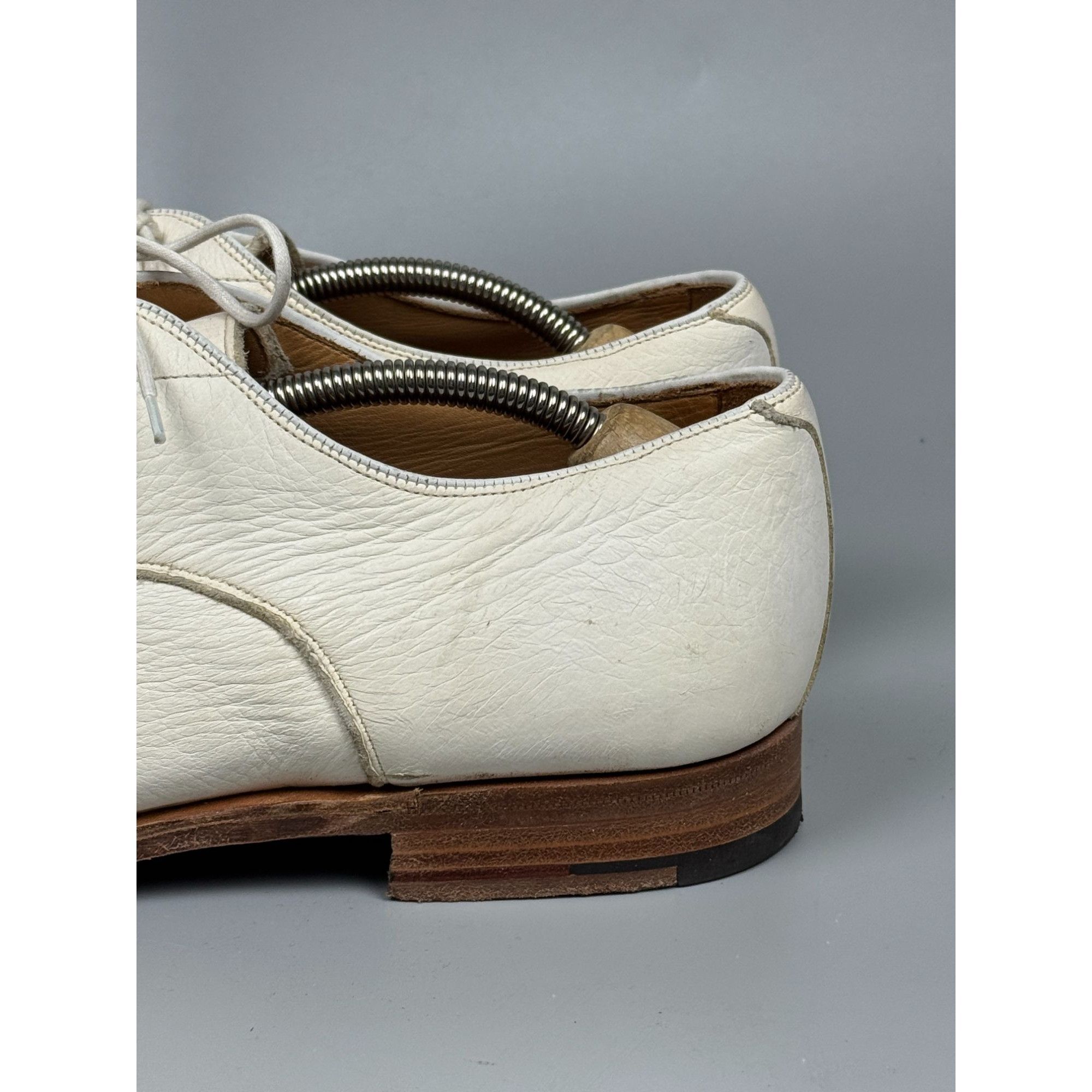 Church's Church’s White Leather Derby Shoes (Y1170) Size US 10.5 / EU 43-44 - 7 Thumbnail