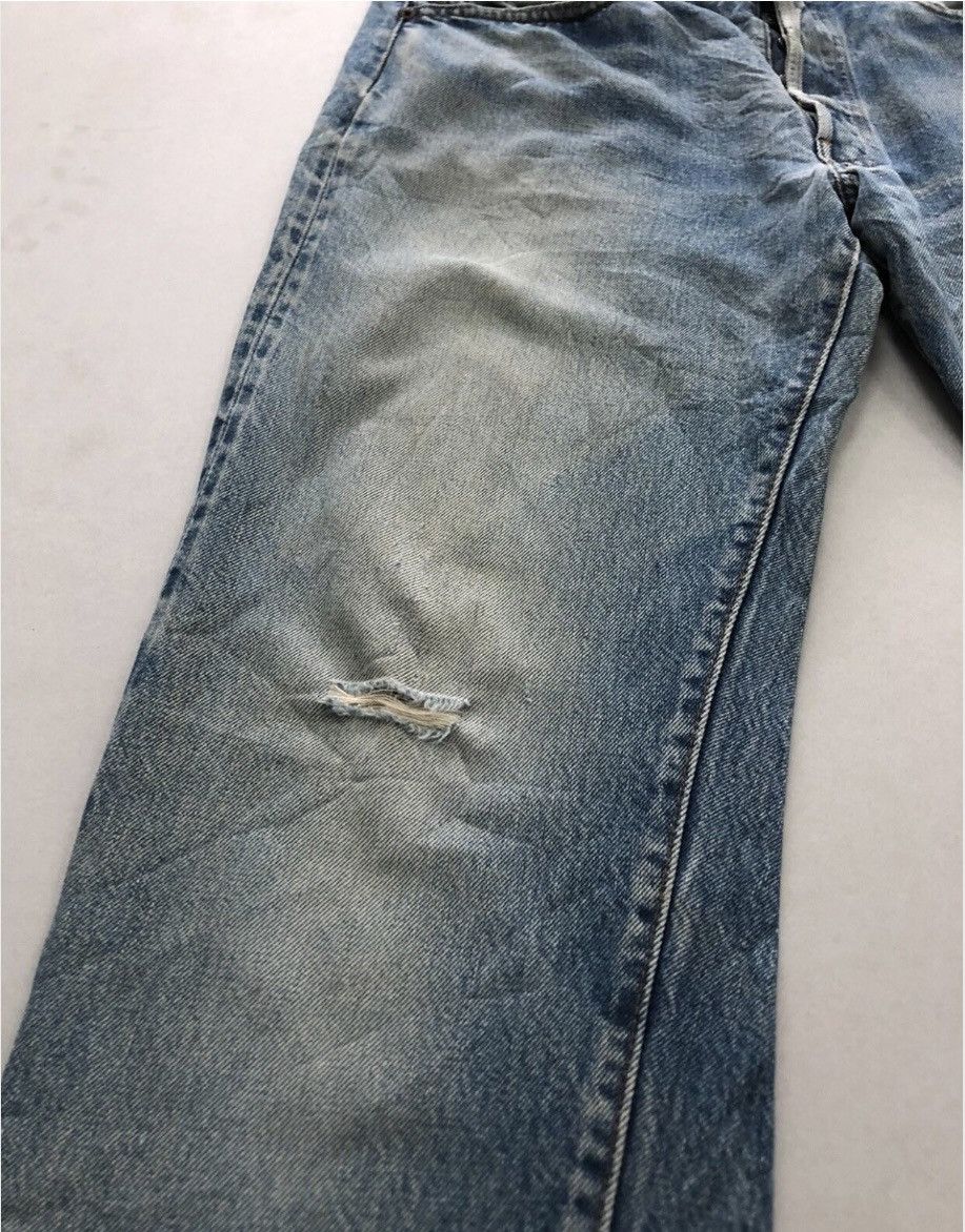 Levi's Vintage Levis 501 Small E Selvedge Distressed Denim Jeans Size US 32 / EU 48 - 4 Thumbnail