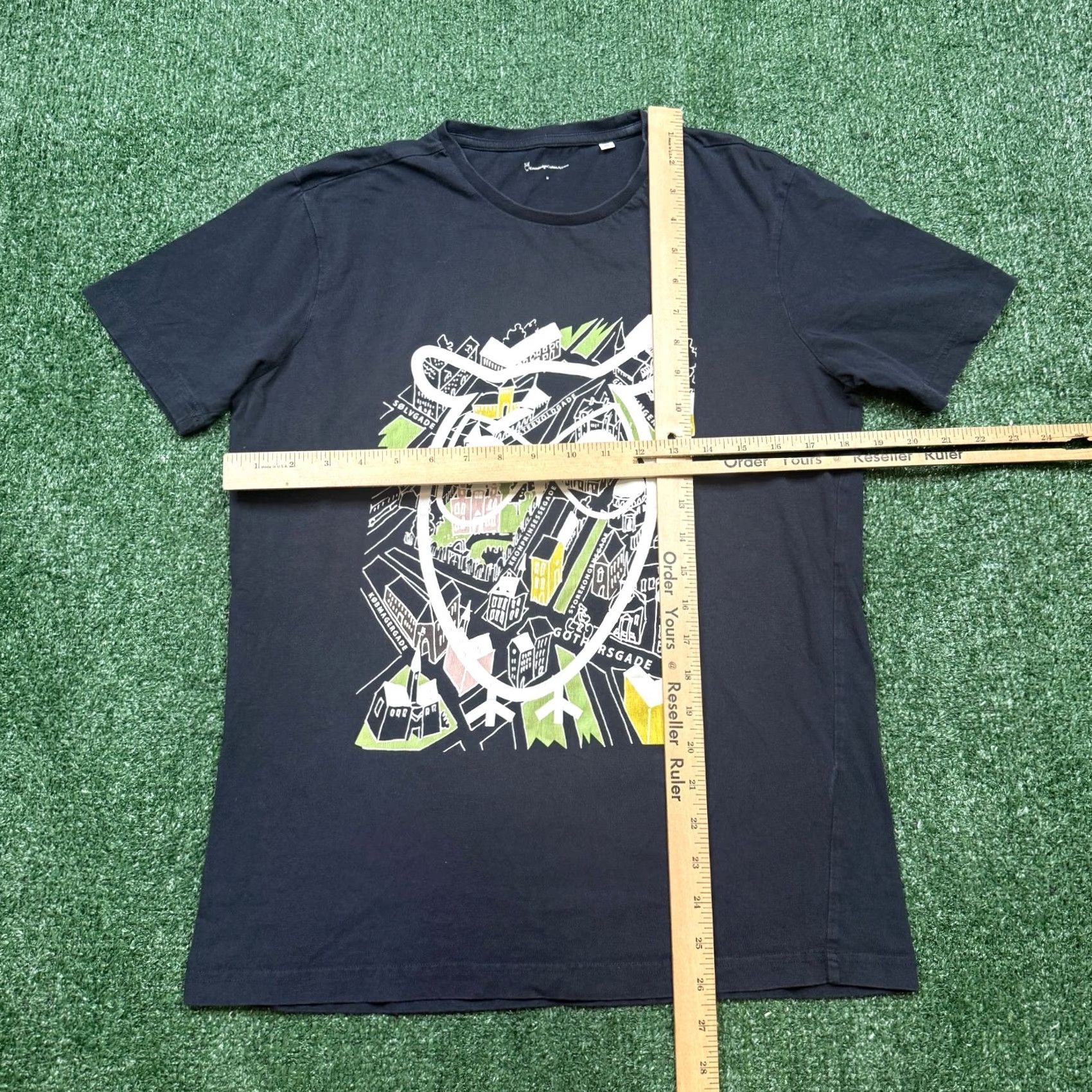 Vintage Knowledge Cotton Apparel T-Shirt Men's M Black Short Sleeve Slim Fit Tee Size US M / EU 48-50 / 2 - 5 Thumbnail