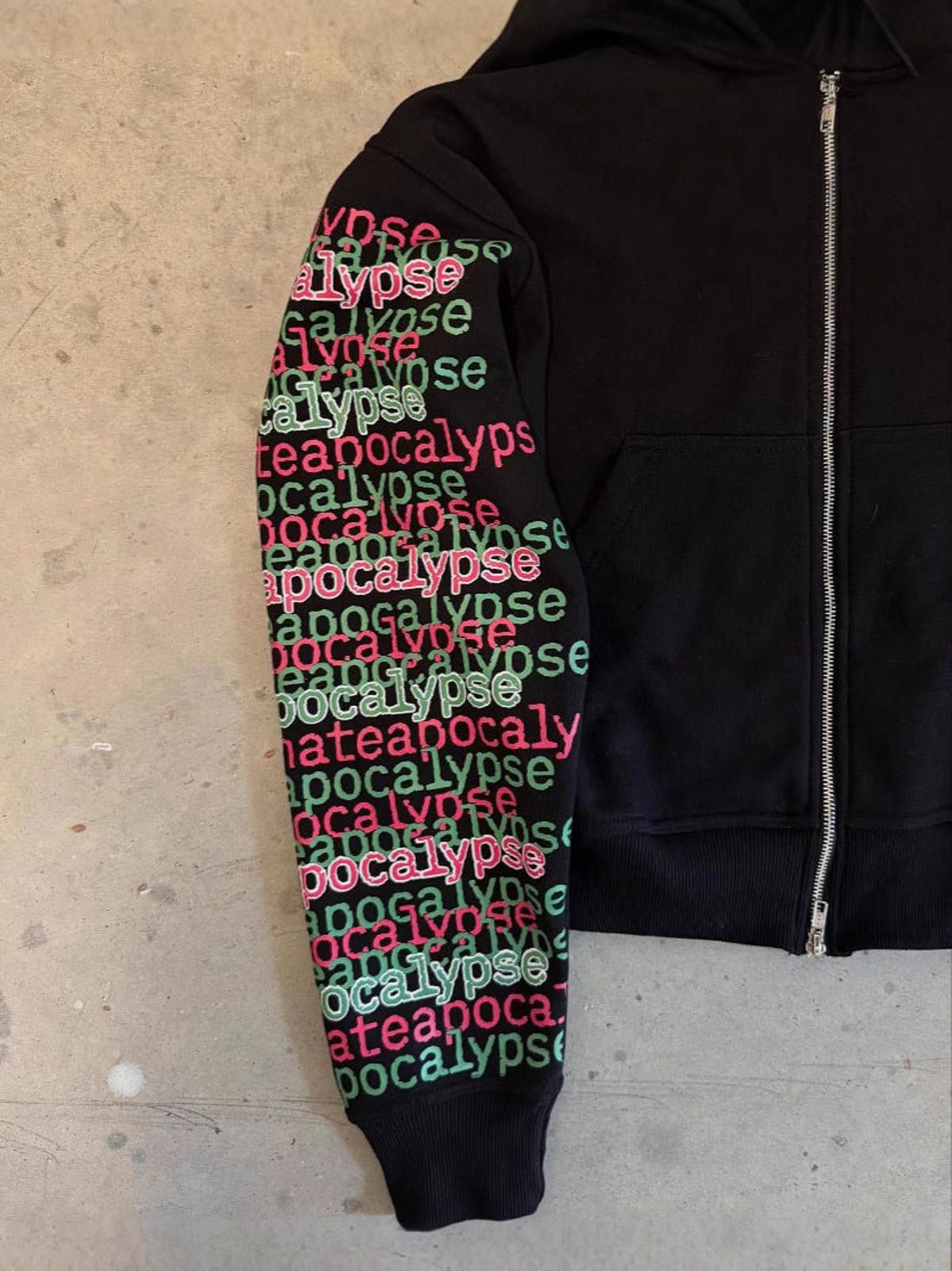 Other Studded-Hood 'Apocalypse' Sleeve Zip Hoodie | Y2K Size US XL / EU 56 / 4 - 2 Thumbnail