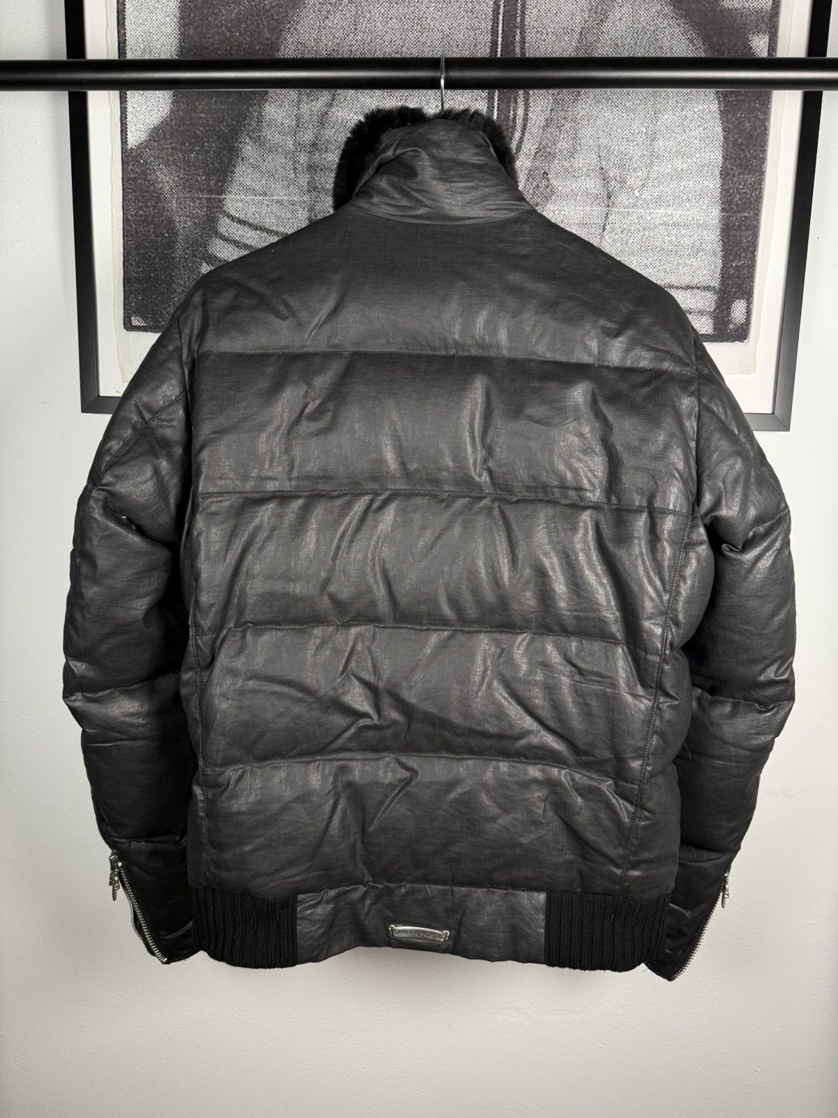 Chrome Hearts 🚭GRAIL🚭 EARLY 2000's MINK COLLAR WAXED COTTON UTILITY JACKET Size US L / EU 52-54 / 3 - 6 Thumbnail